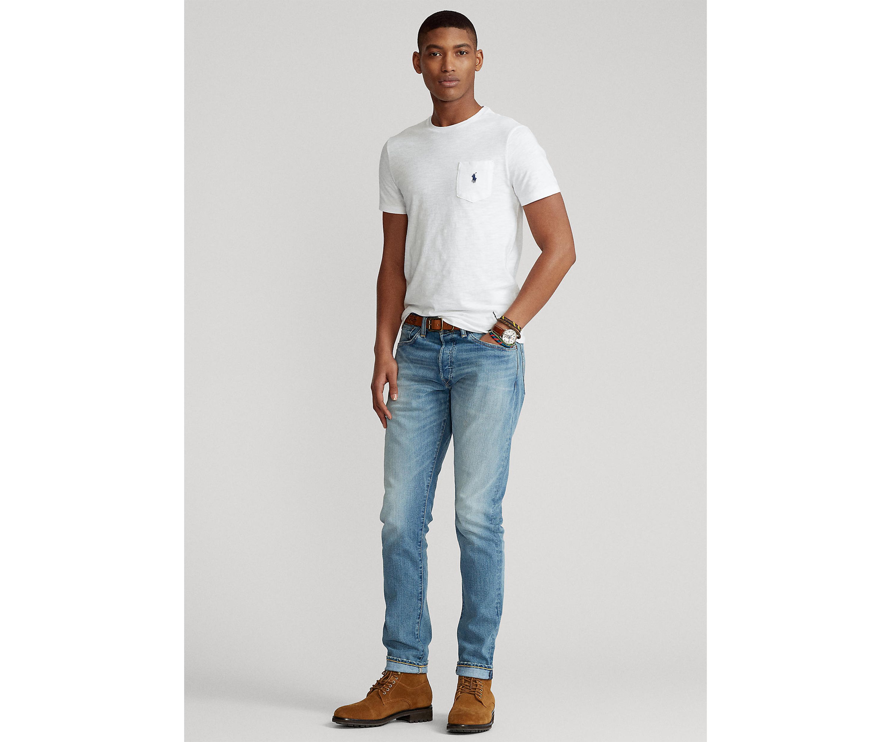 Custom Slim Fit Jersey Pocket T-Shirt