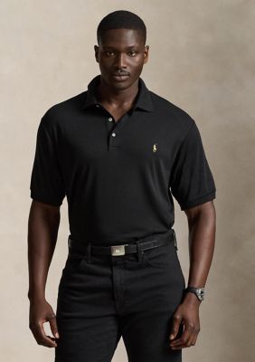 Polo Ralph Lauren Men's Big & Tall Classic Fit Soft Cotton Polo, Black, 2X Big