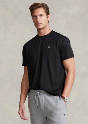 Polo Ralph Lauren Men's Big & Tall Short Sleeve Performance T-Shirt, Black, 4X Big -  0882921066736