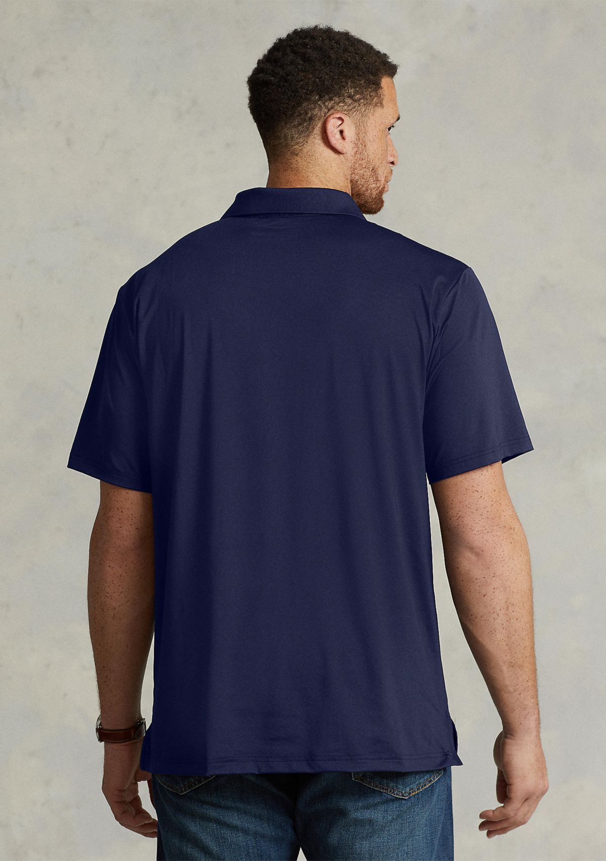 Big & Tall Performance Stretch Jersey Polo Shirt