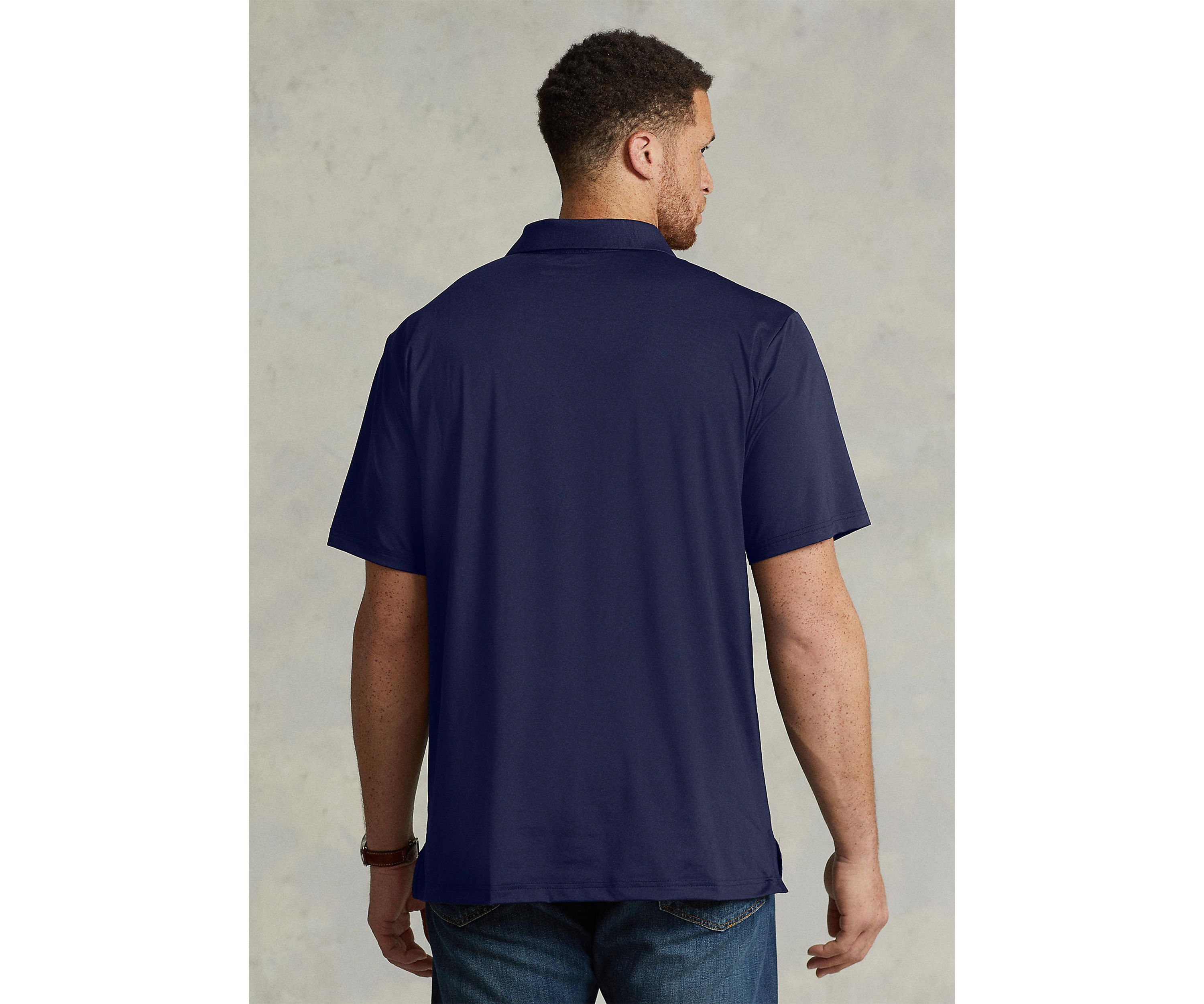 Big & Tall Performance Stretch Jersey Polo Shirt