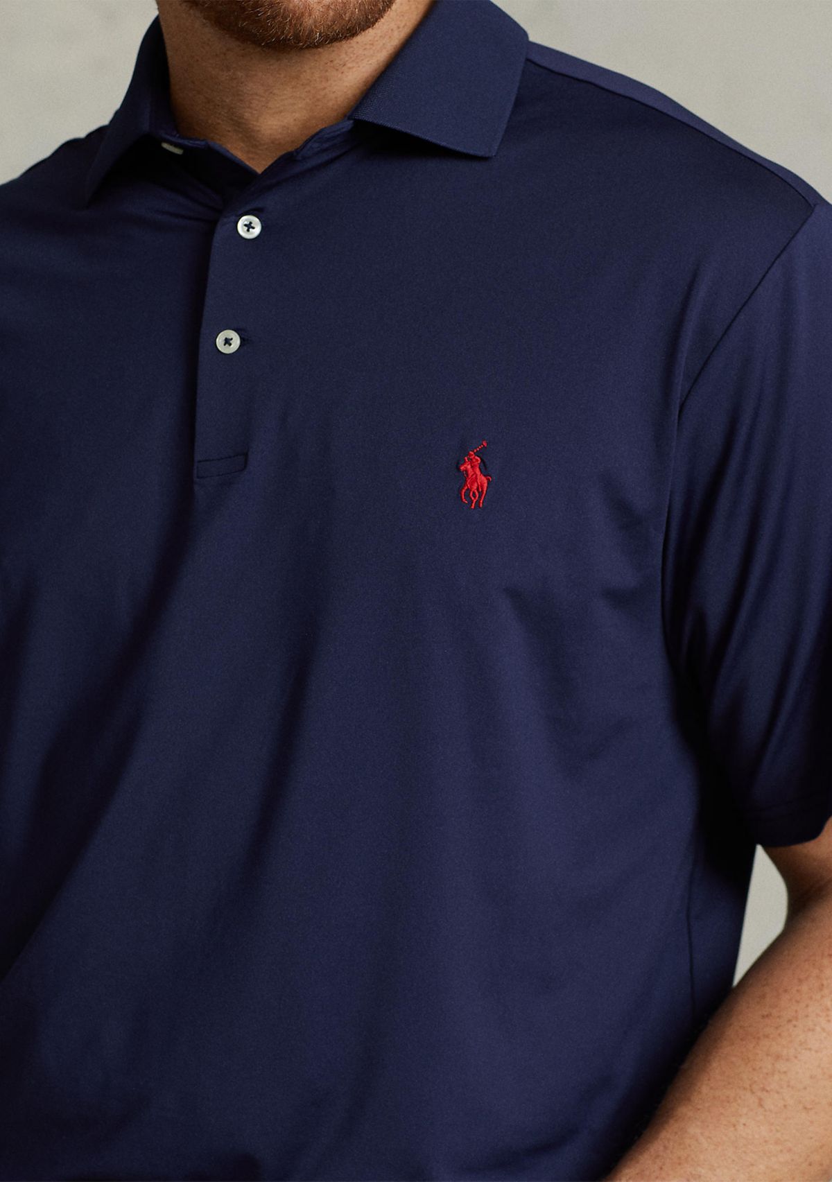 Big & Tall Performance Stretch Jersey Polo Shirt