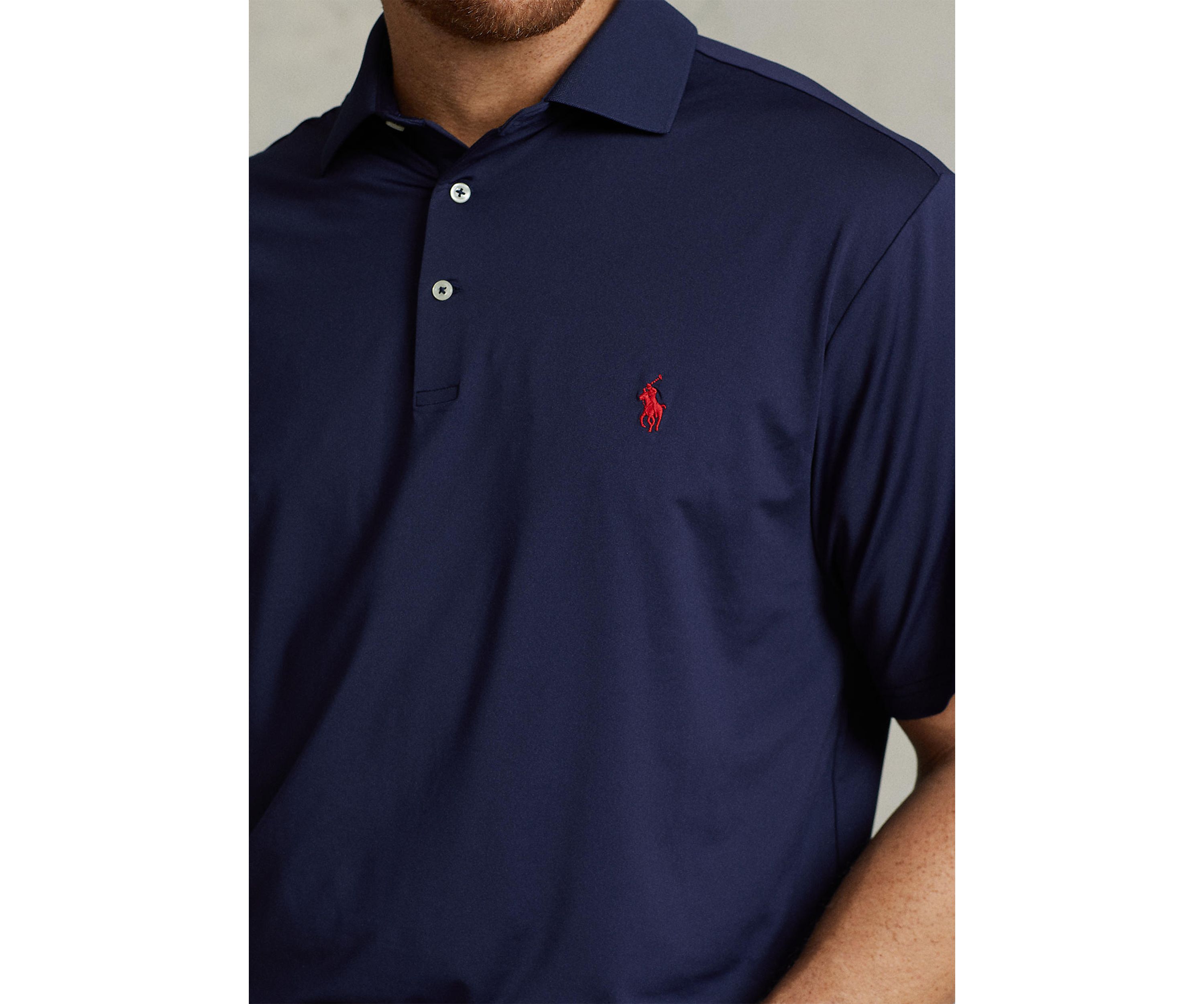 Big & Tall Performance Stretch Jersey Polo Shirt