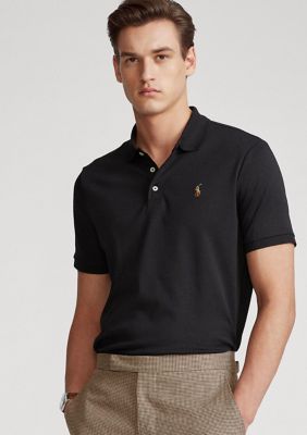 Polo Ralph Lauren Men's Classic Fit Soft Cotton Polo, Black, 2XL