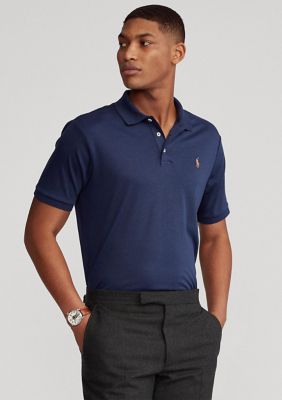 Polo Ralph Lauren Men's Classic Fit Soft Cotton Polo, Navy Blue, 2XL