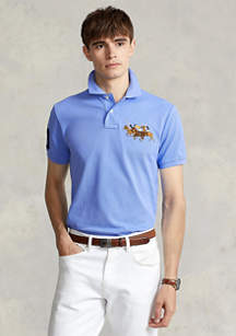 Polo Ralph Lauren Custom Slim Fit Triple-Pony Polo Shirt