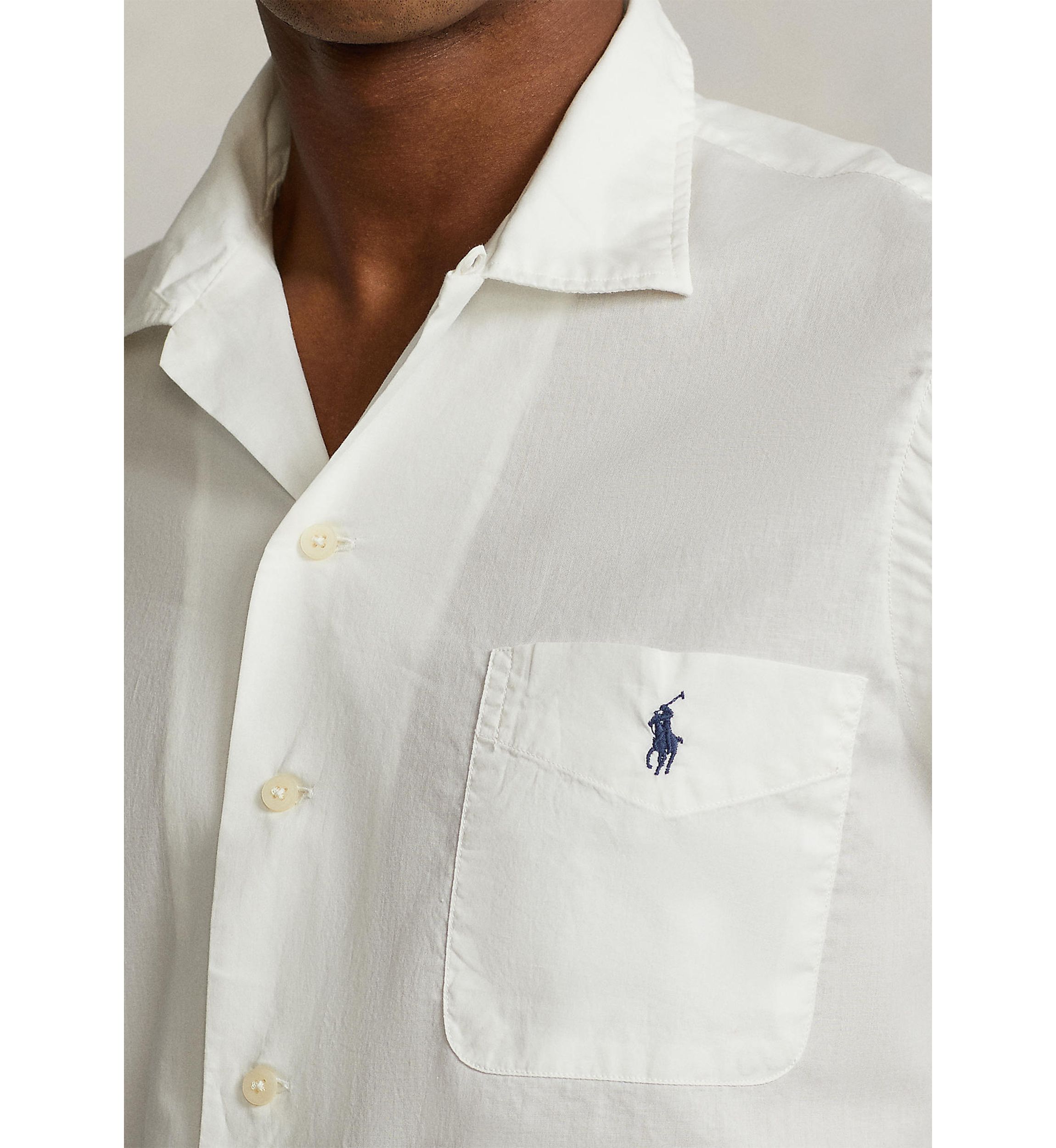 Classic Fit Woven Camp Shirt
