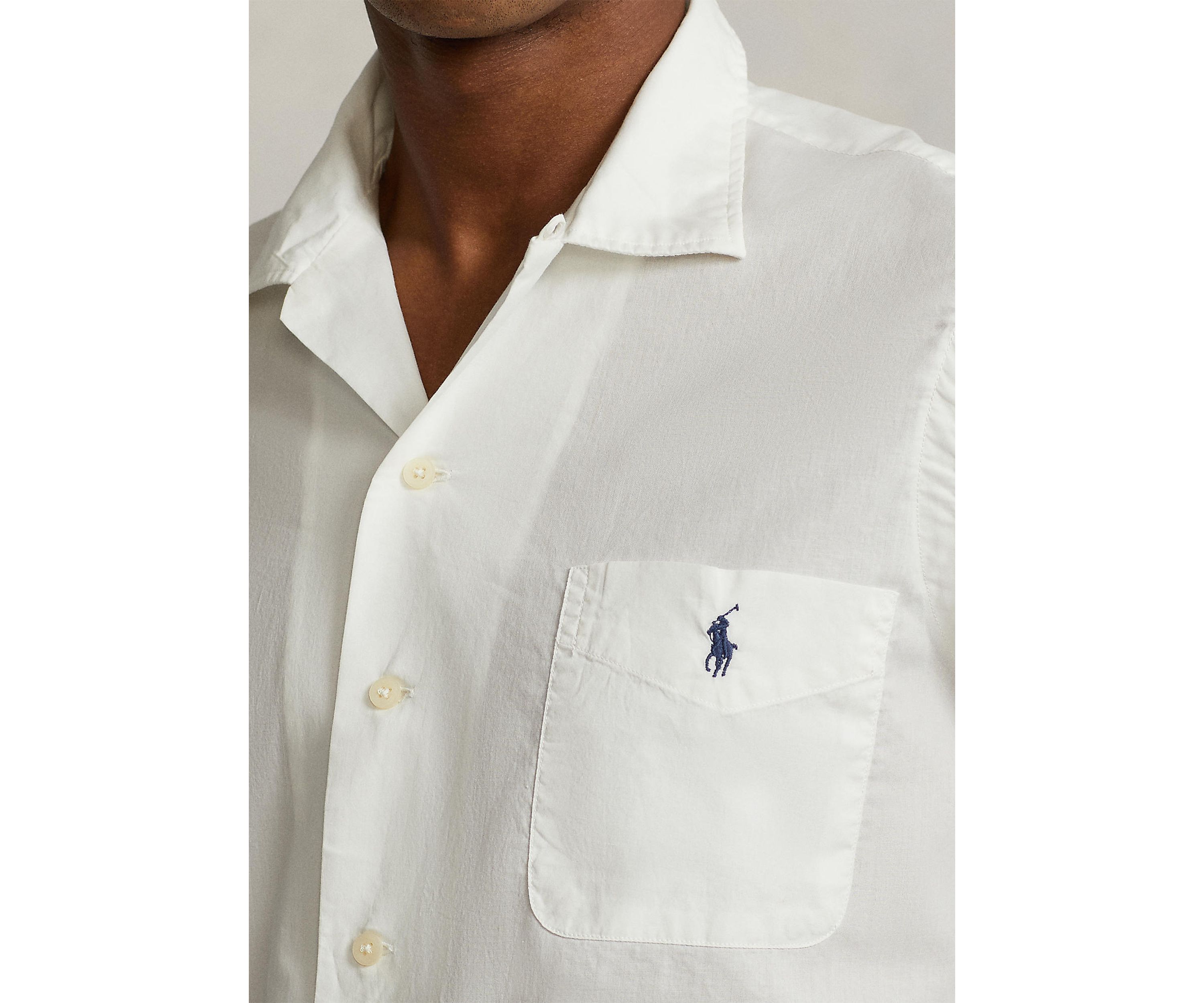 Classic Fit Woven Camp Shirt