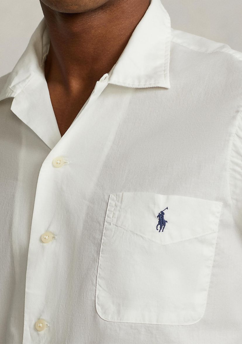 Classic Fit Woven Camp Shirt
