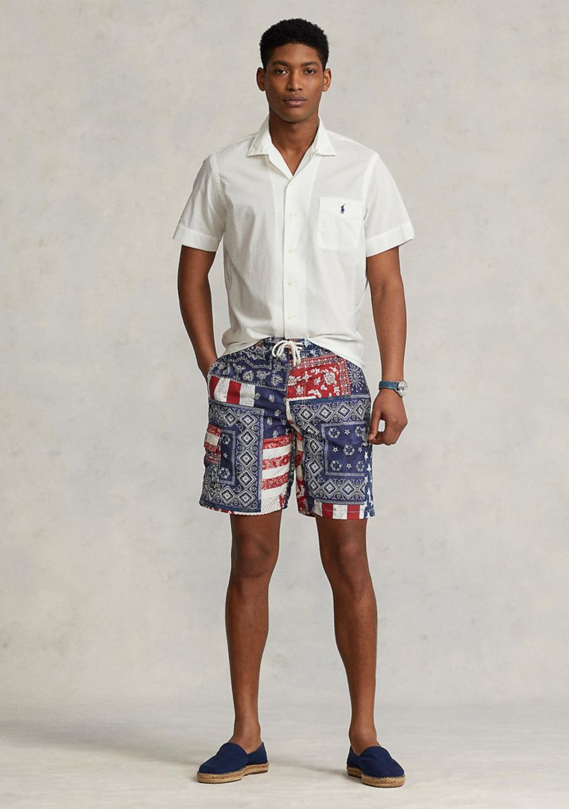 Classic Fit Woven Camp Shirt