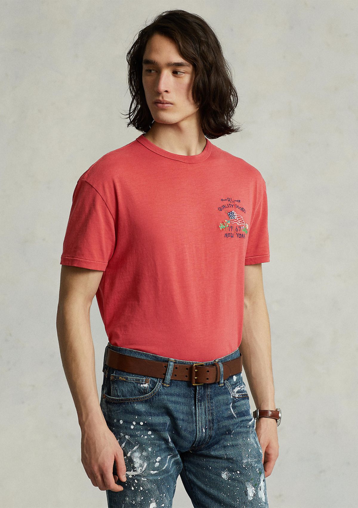 Classic Fit Flag Jersey T-Shirt