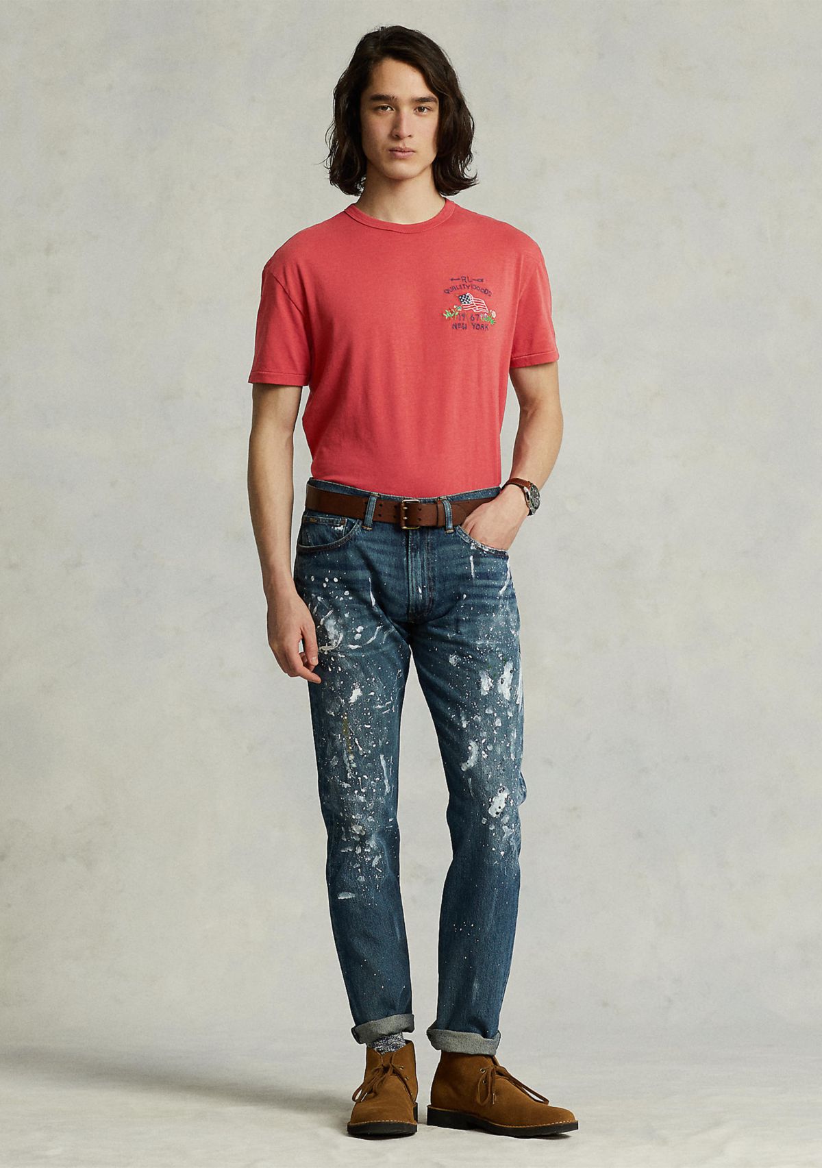 Classic Fit Flag Jersey T-Shirt