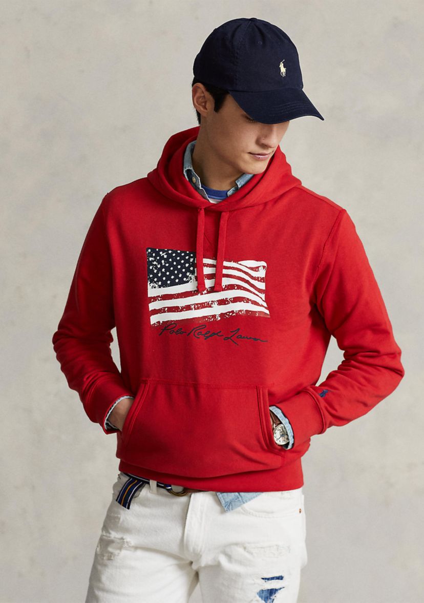 American Flag Fleece Hoodie