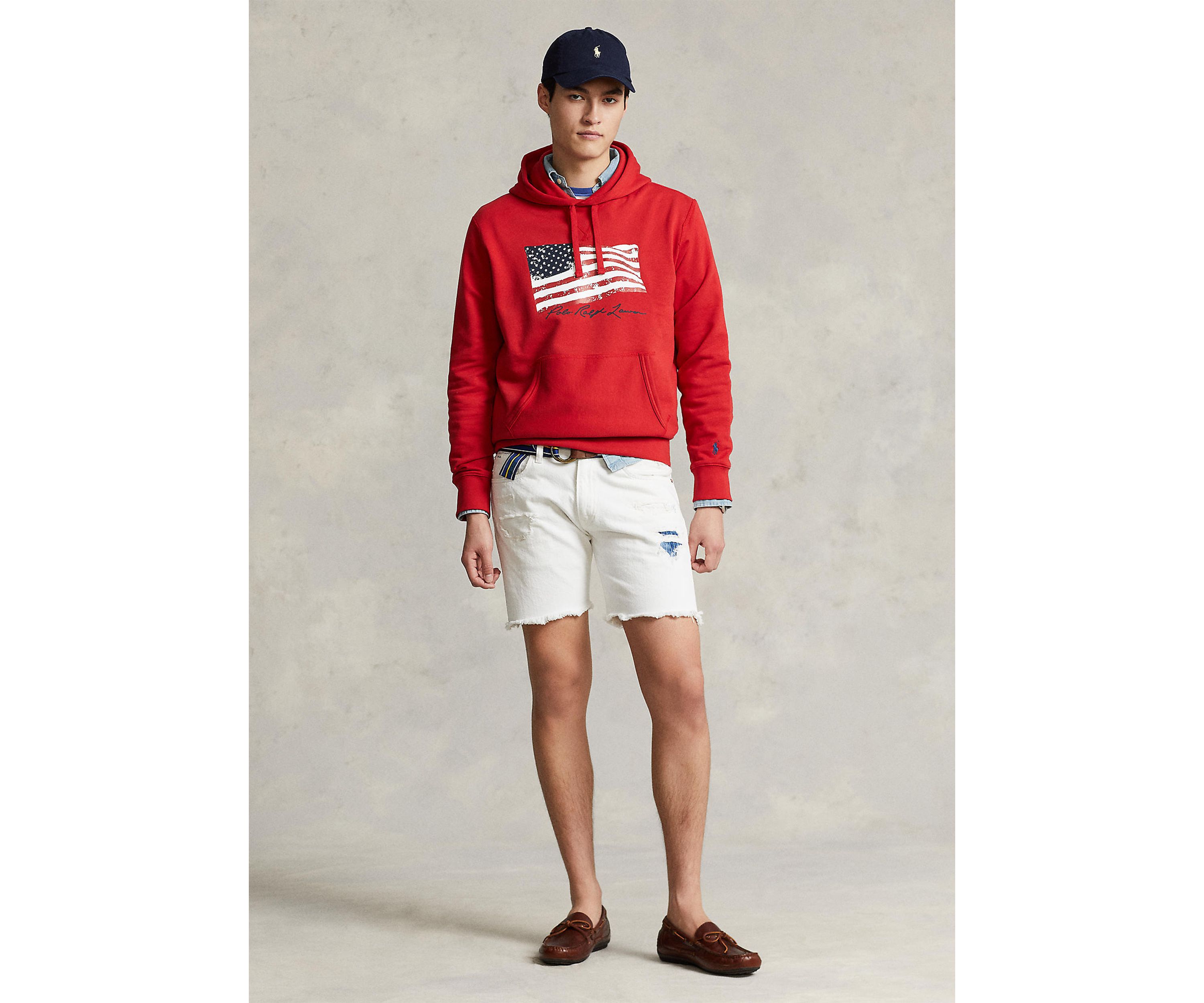 American Flag Fleece Hoodie