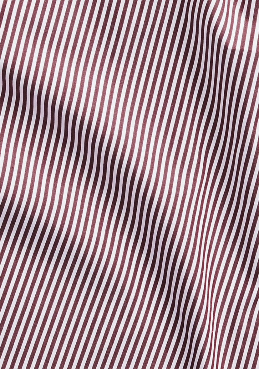 Classic Fit Striped Stretch Poplin Shirt