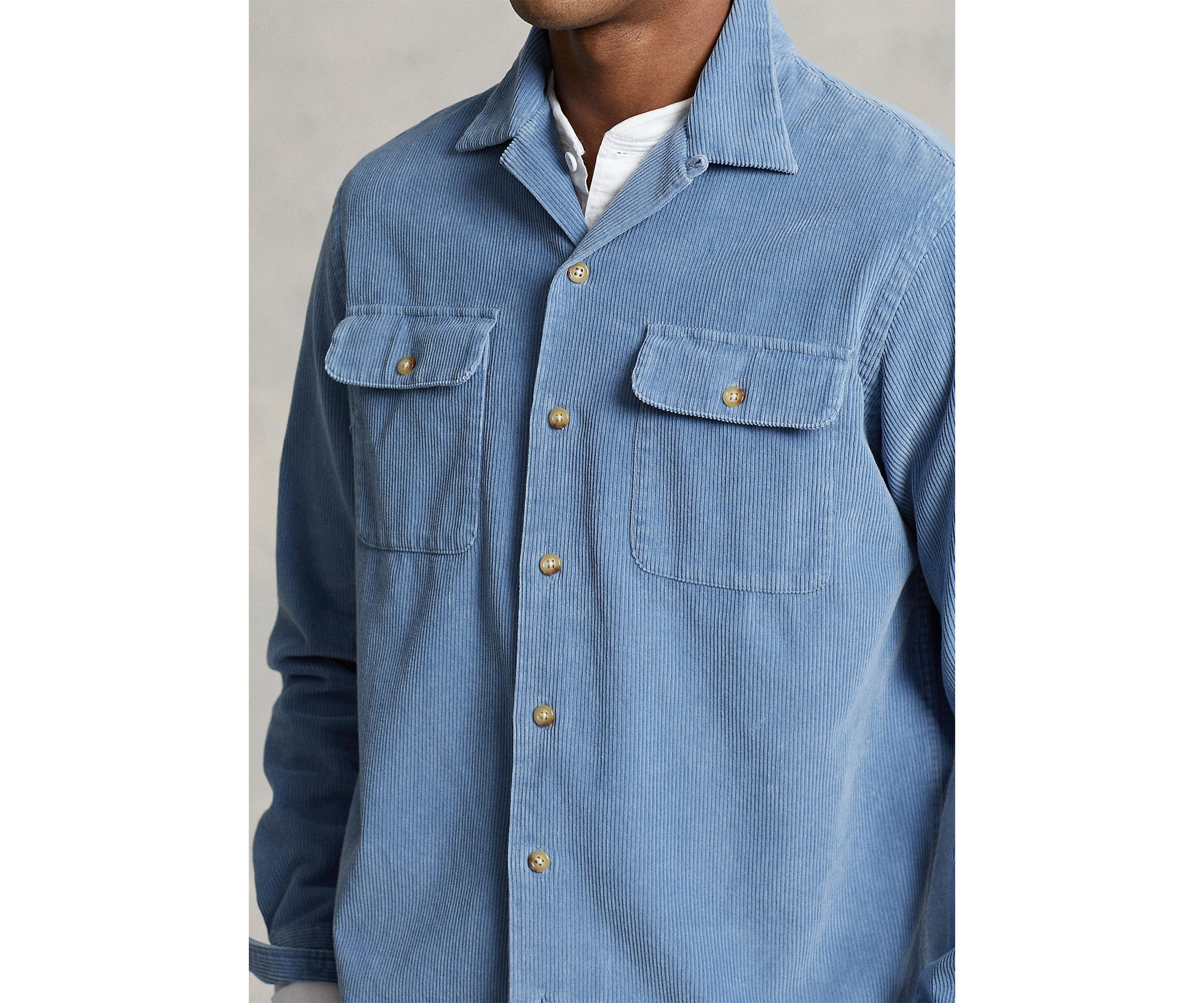 Classic Fit Corduroy Camp Shirt