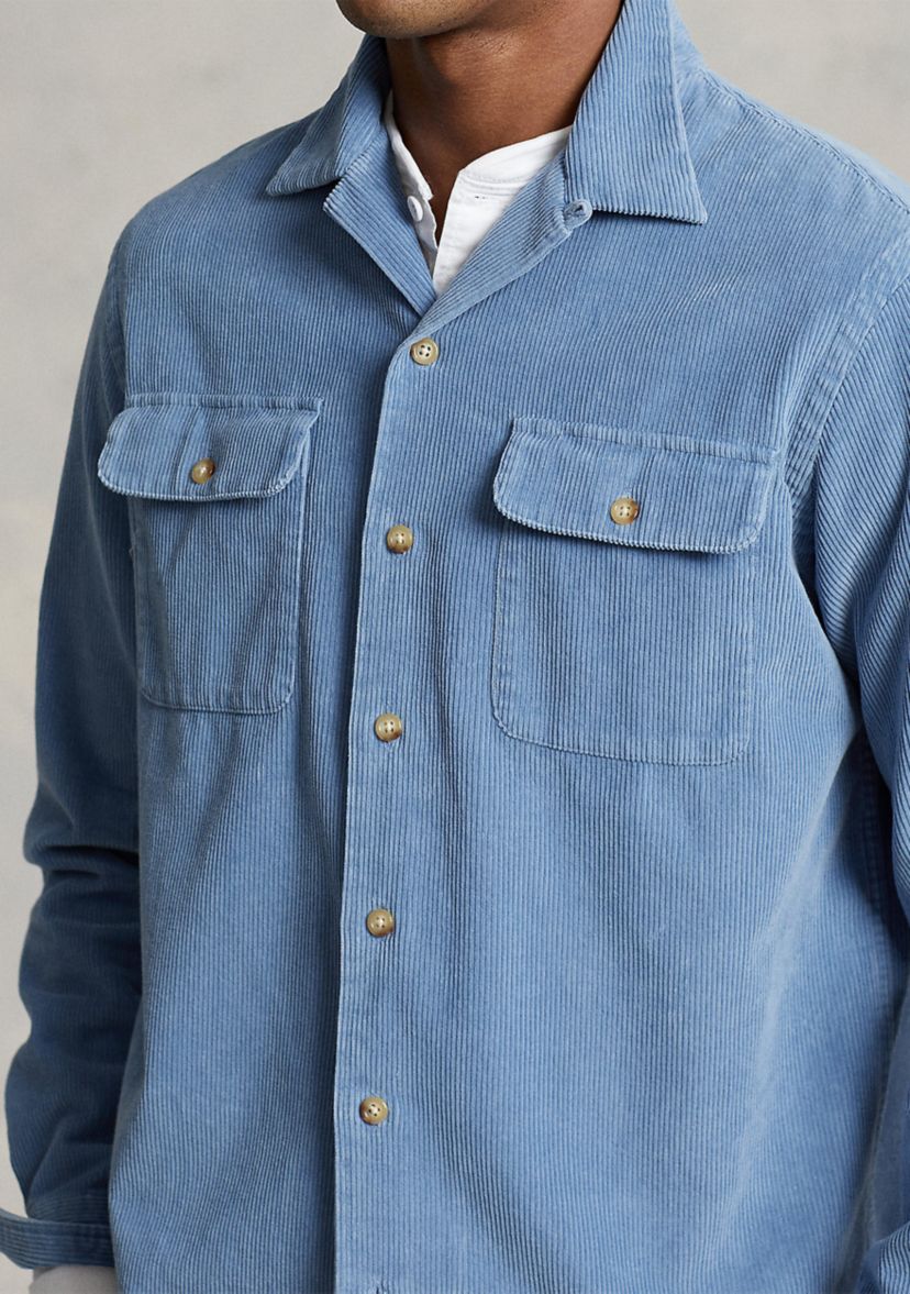 Classic Fit Corduroy Camp Shirt