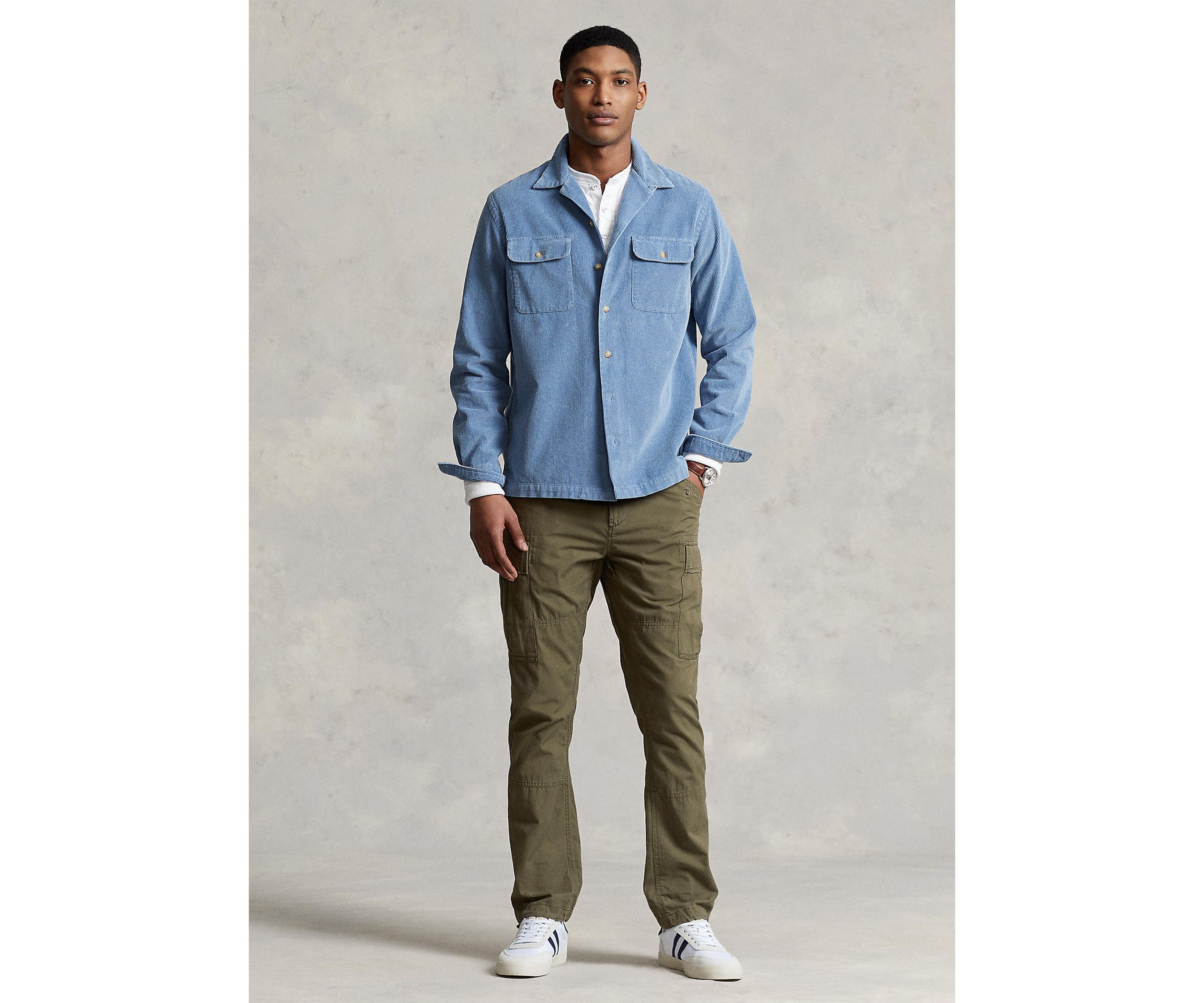 Classic Fit Corduroy Camp Shirt