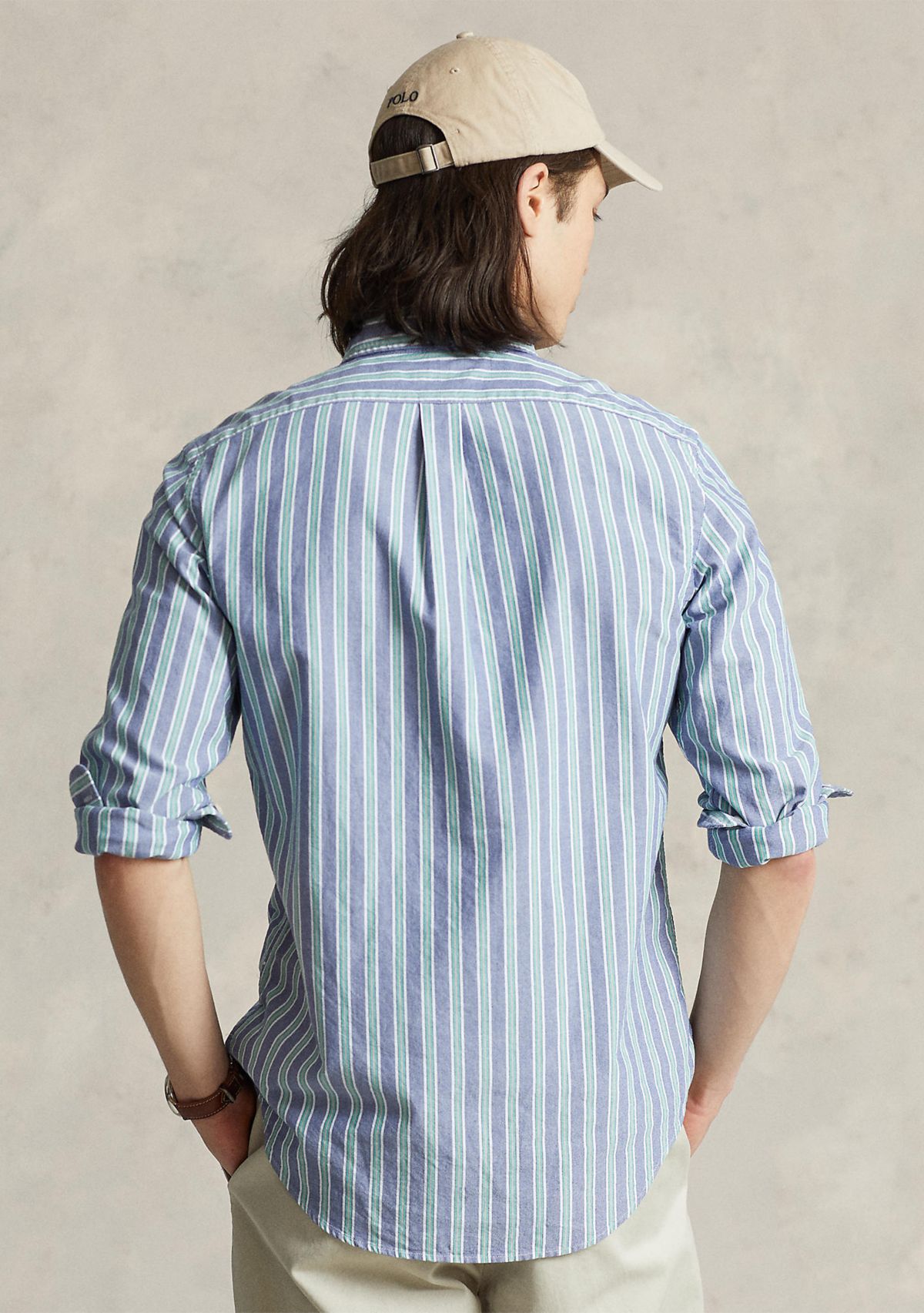 Classic Fit Striped Oxford Shirt