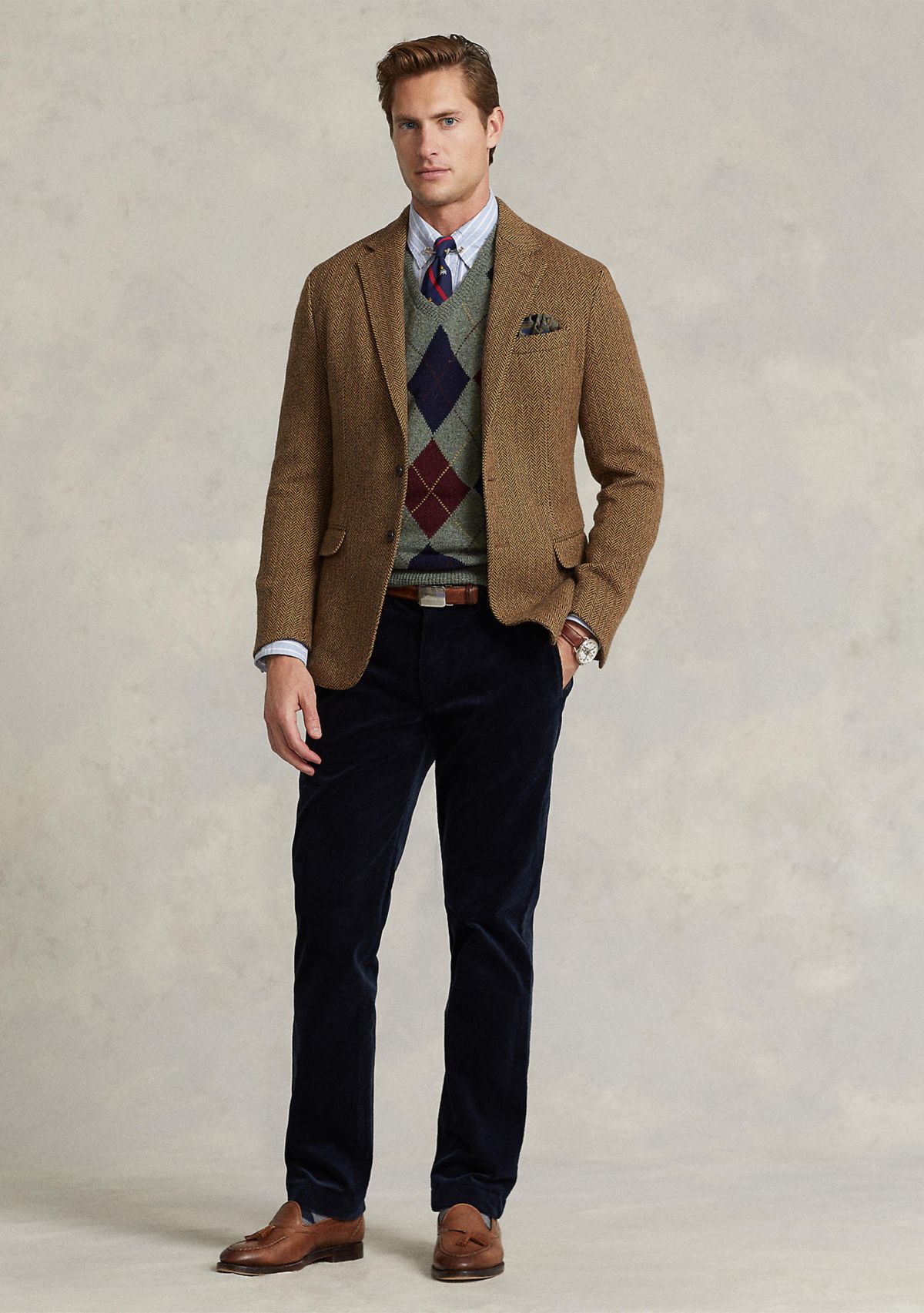 Stretch Classic Fit Corduroy Pants