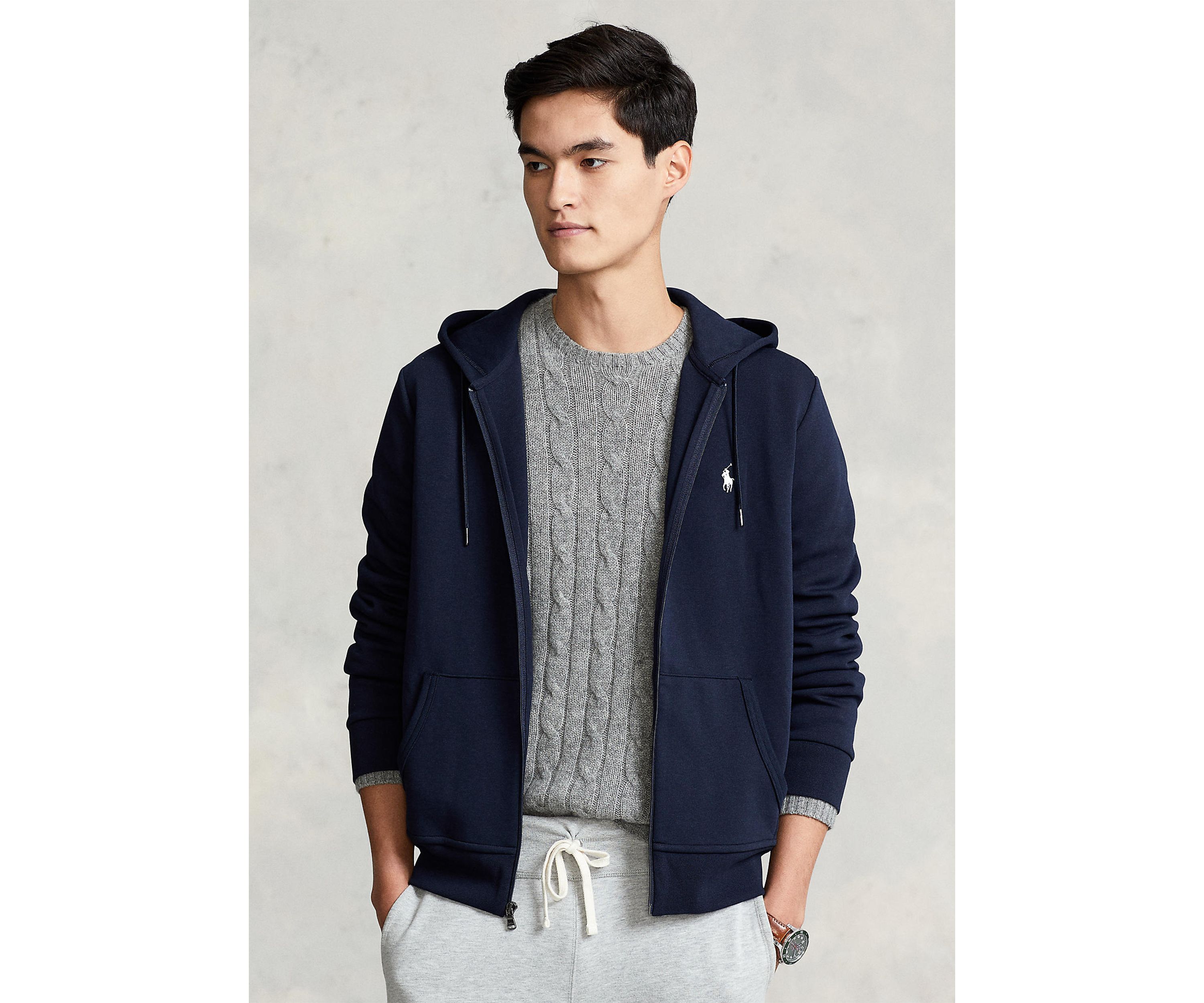 Double Knit Full Zip Hoodie