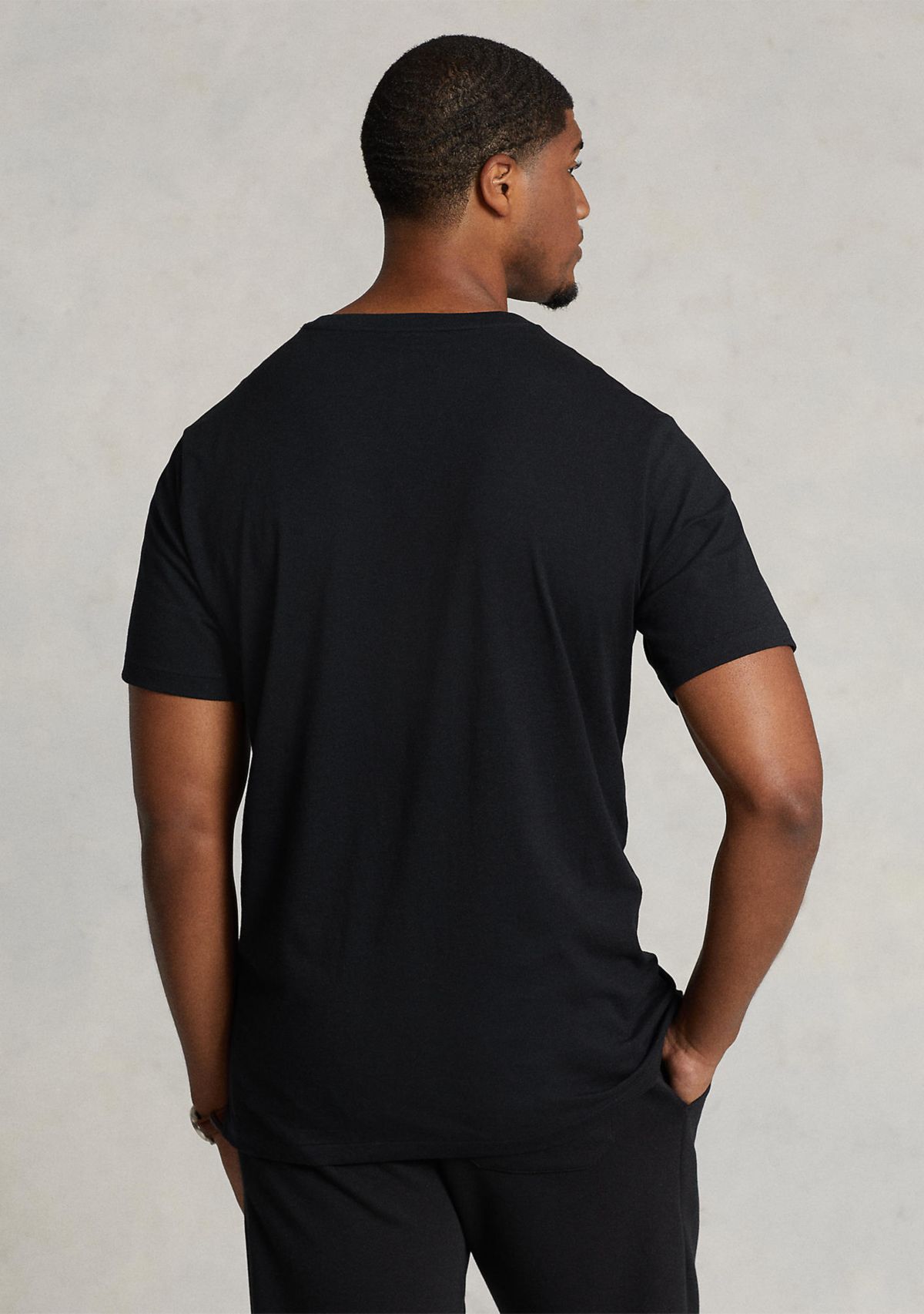 Big & Tall Cotton Jersey V-Neck T-Shirt
