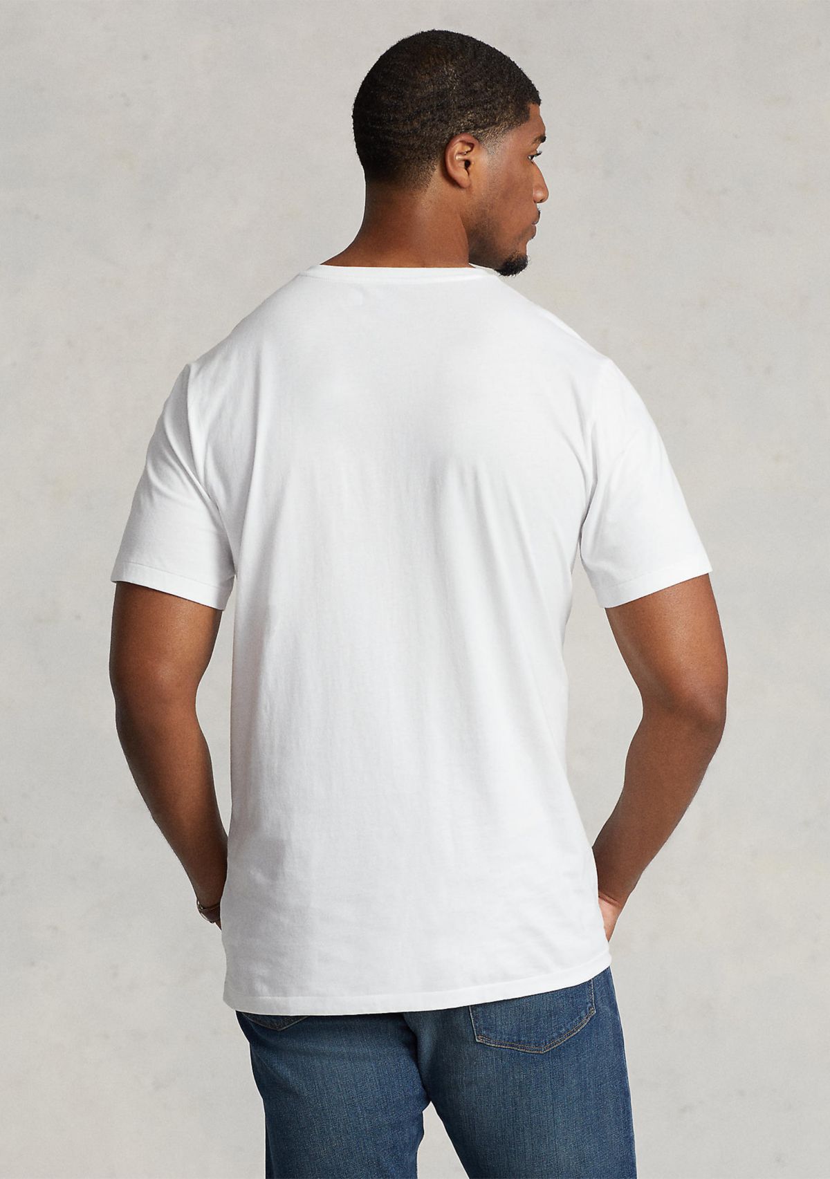 Big & Tall Jersey V-Neck Tee