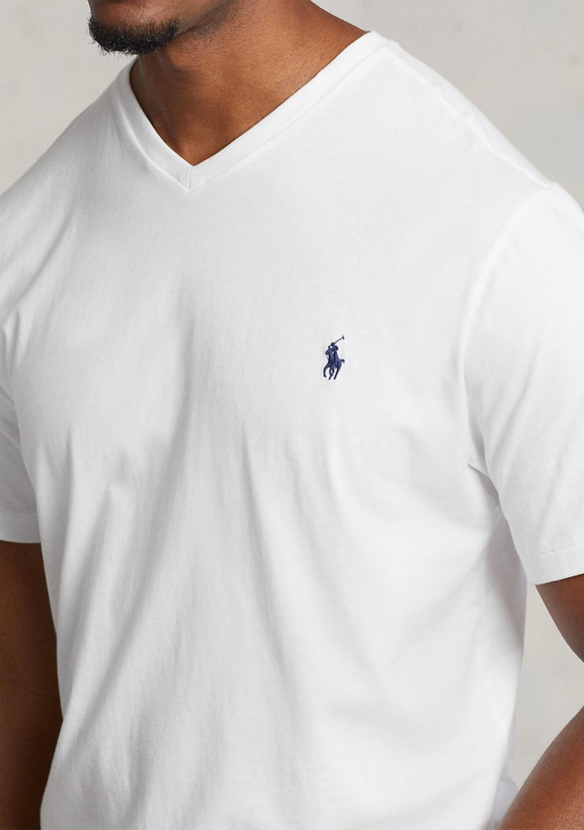 Big & Tall Jersey V-Neck Tee