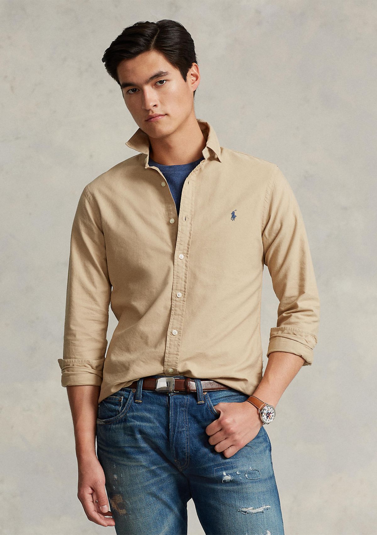 Classic Fit Garment Dyed Oxford Shirt