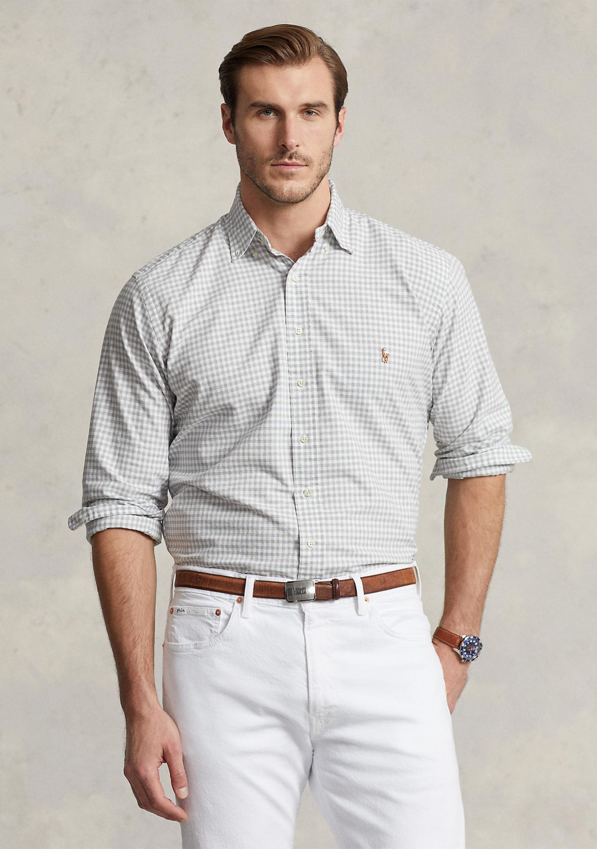 Big & Tall Plaid Oxford Shirt