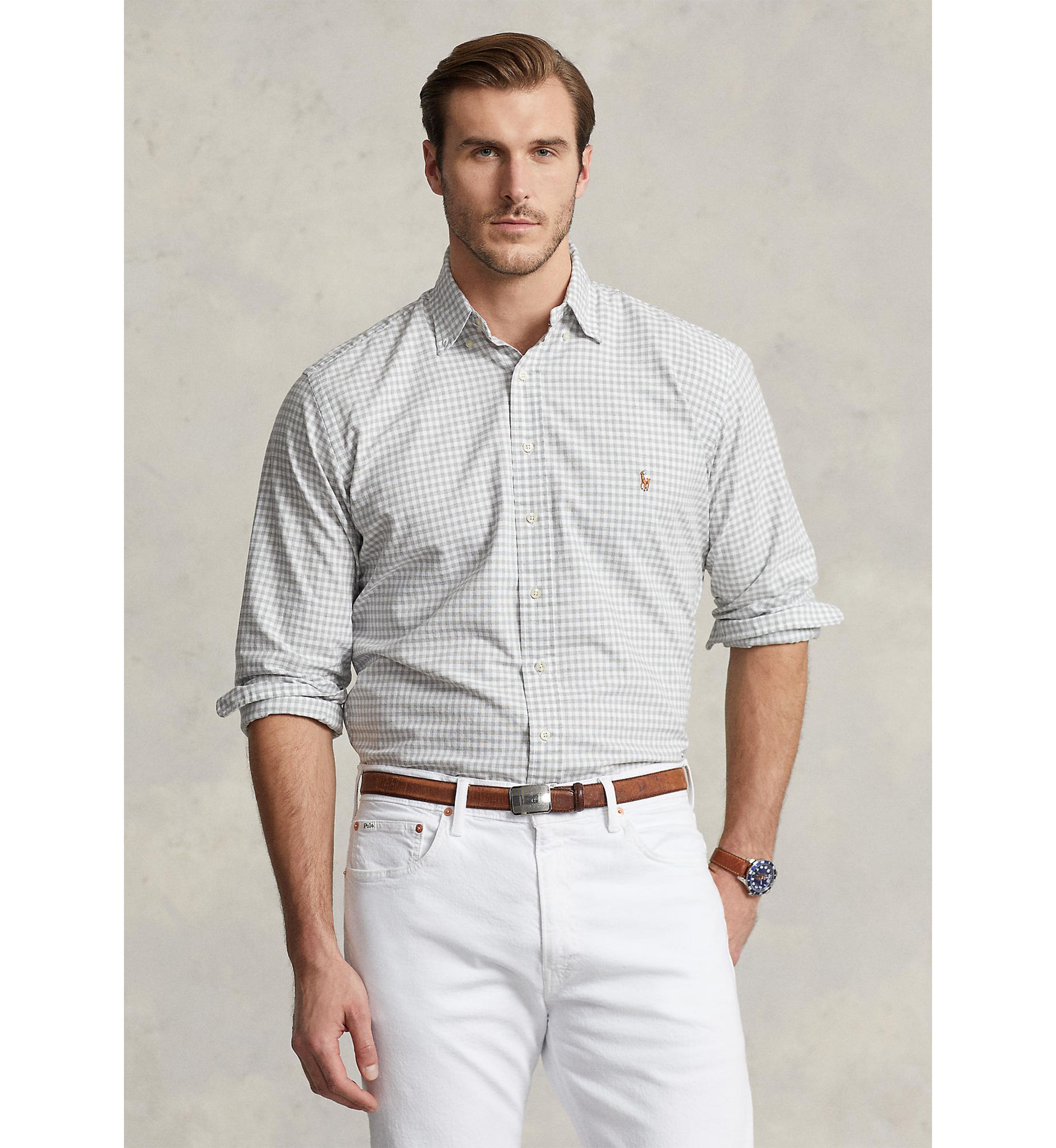 Big & Tall Plaid Oxford Shirt