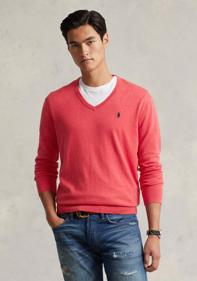 Cotton V-Neck Sweater