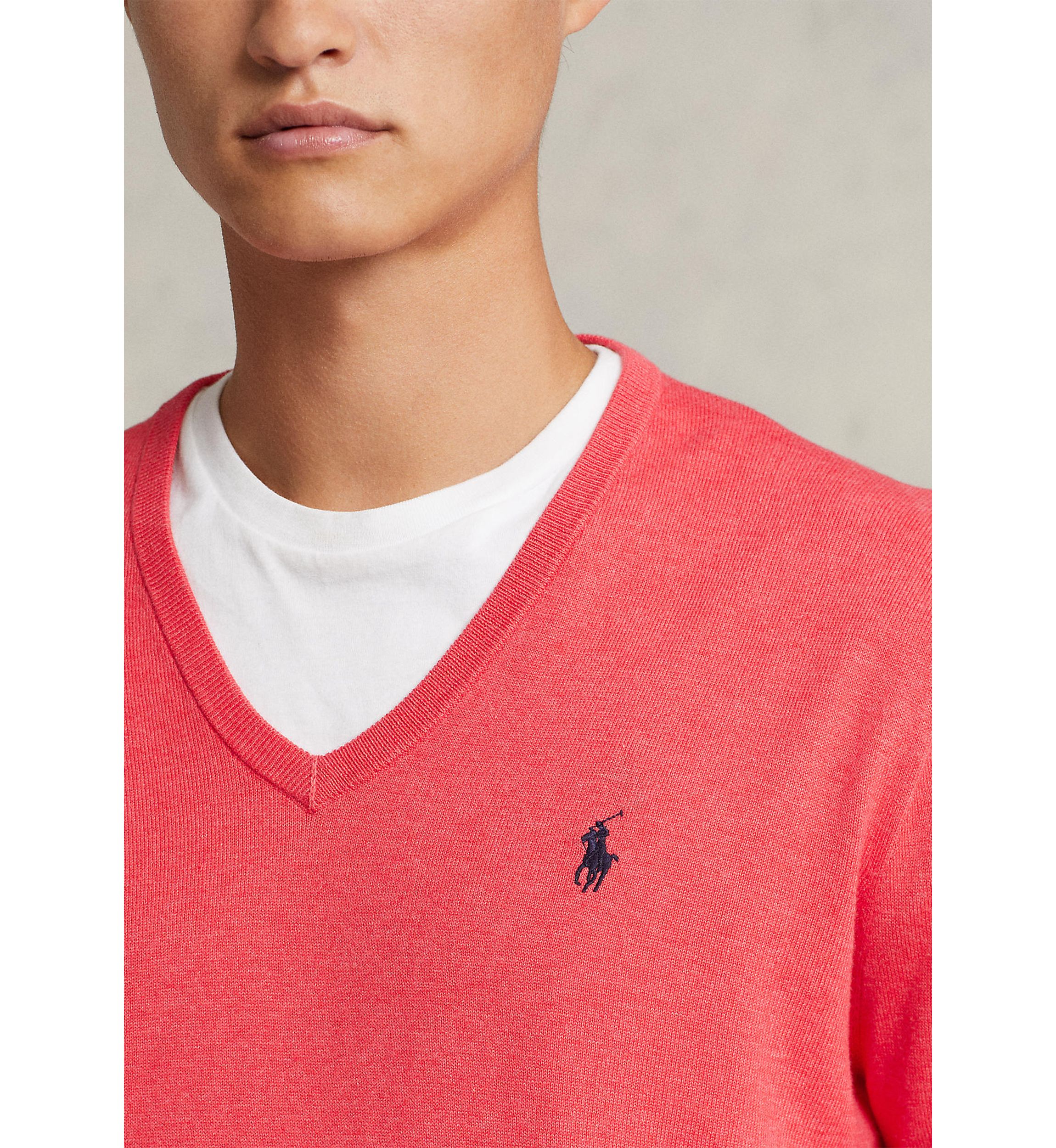 Cotton V-Neck Sweater