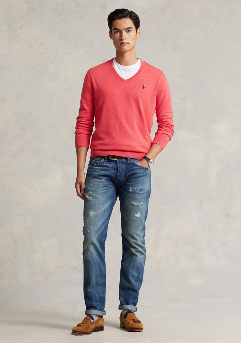 Cotton V-Neck Sweater