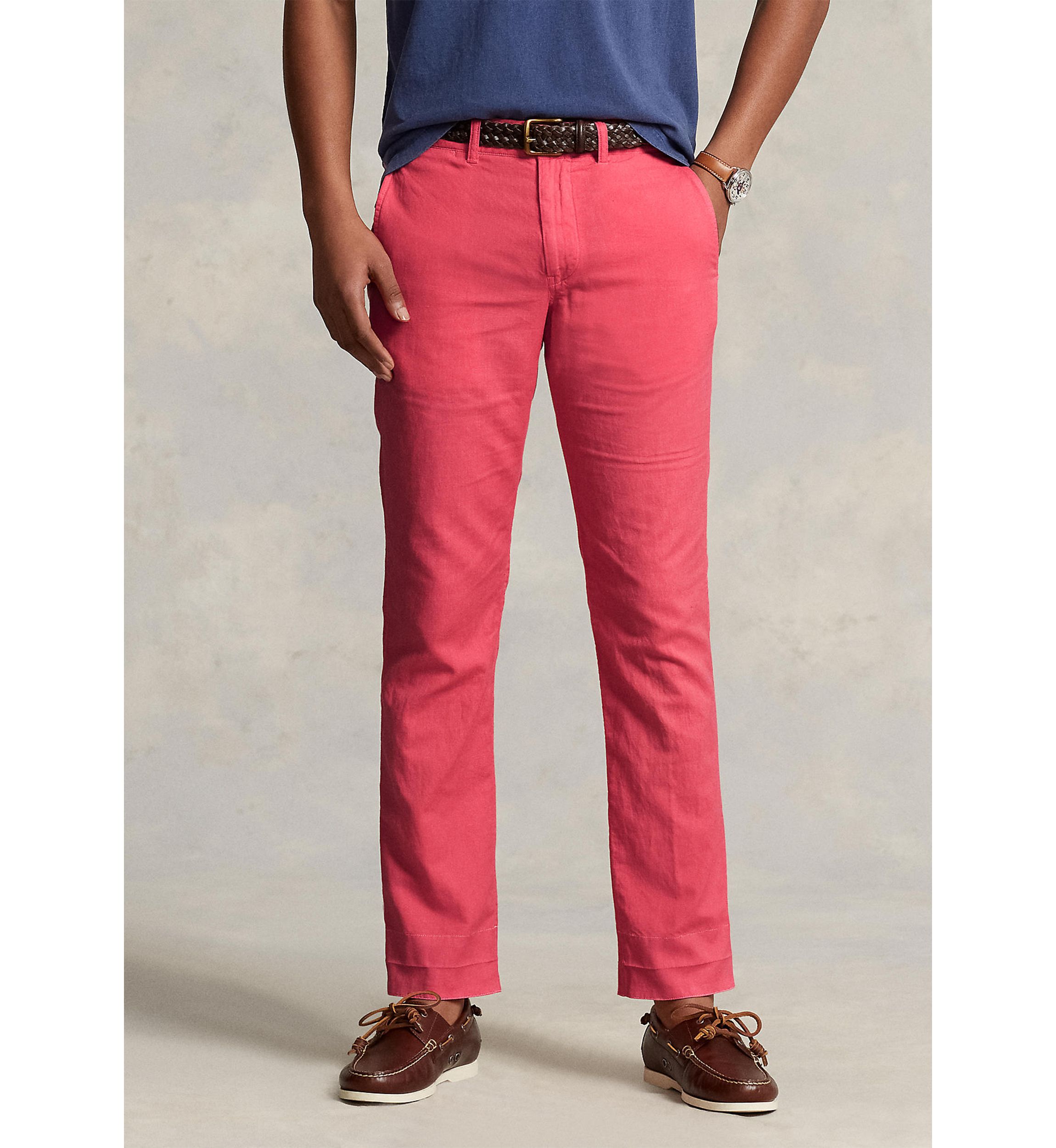 Classic Fit Linen-Blend Pants