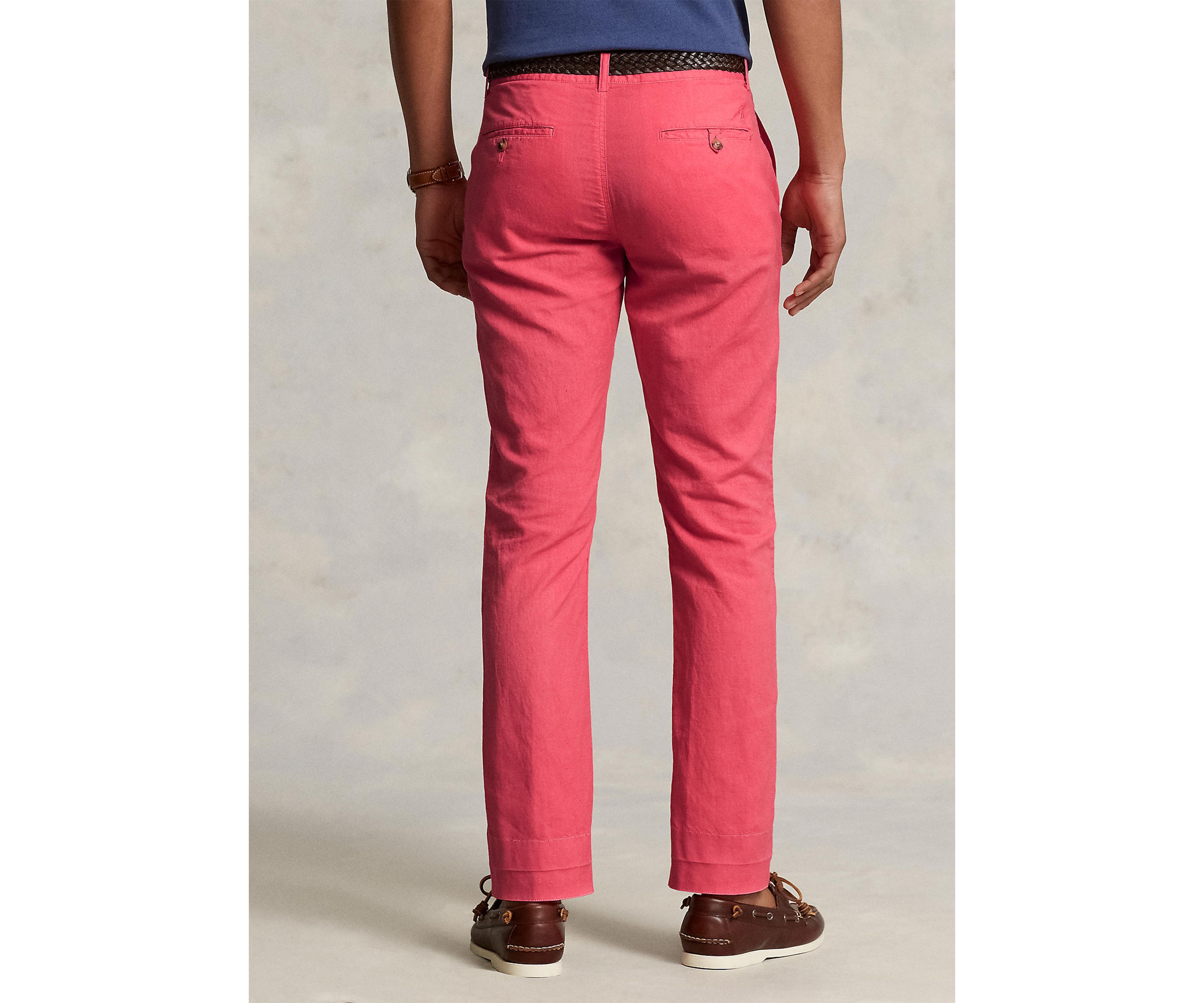 Classic Fit Linen-Blend Pants