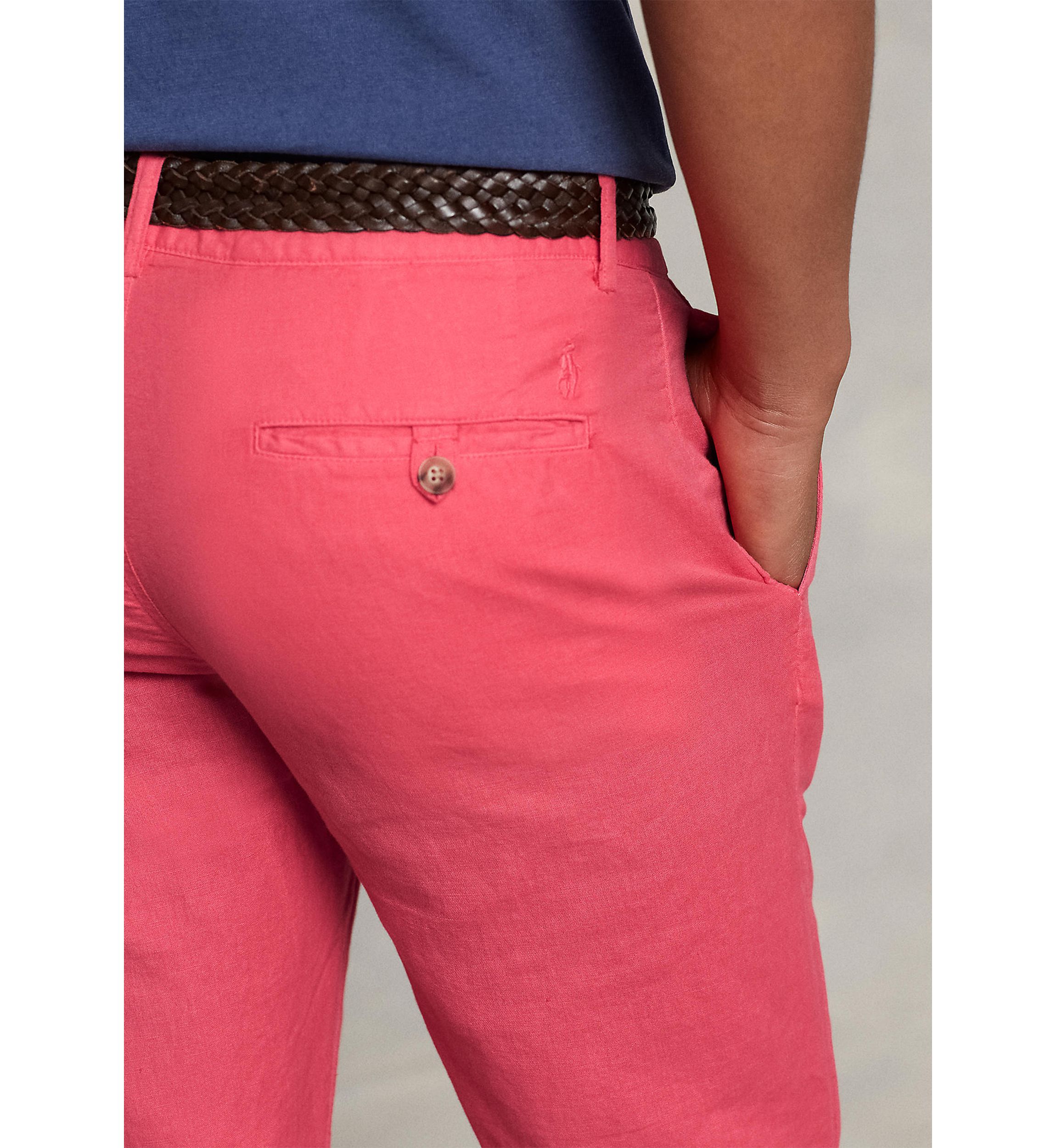Classic Fit Linen-Blend Pants