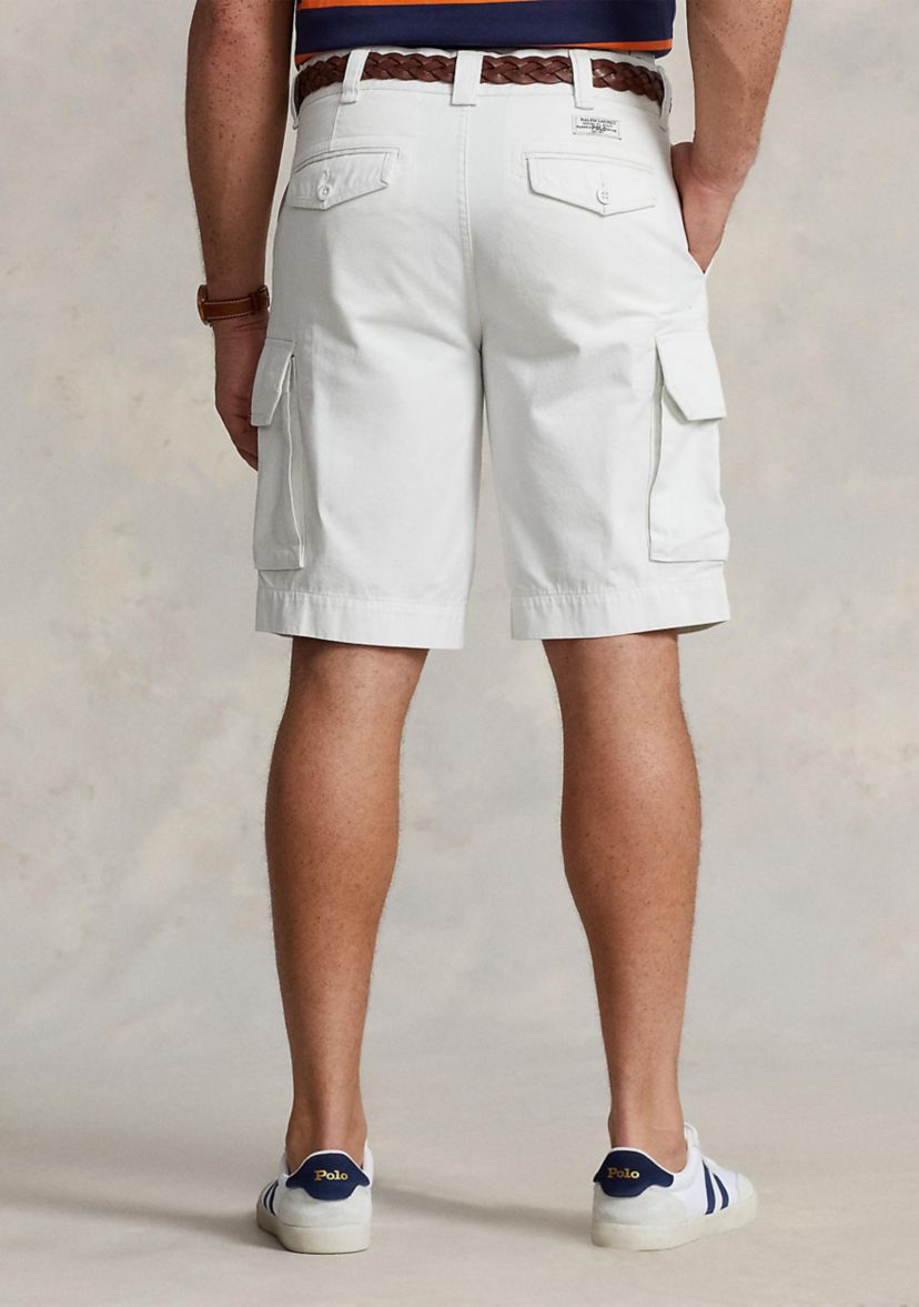 Big & Tall Relaxed Fit Slub Twill Cargo Shorts