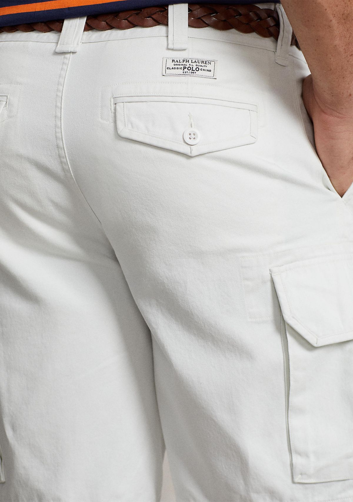 Big & Tall Relaxed Fit Slub Twill Cargo Shorts