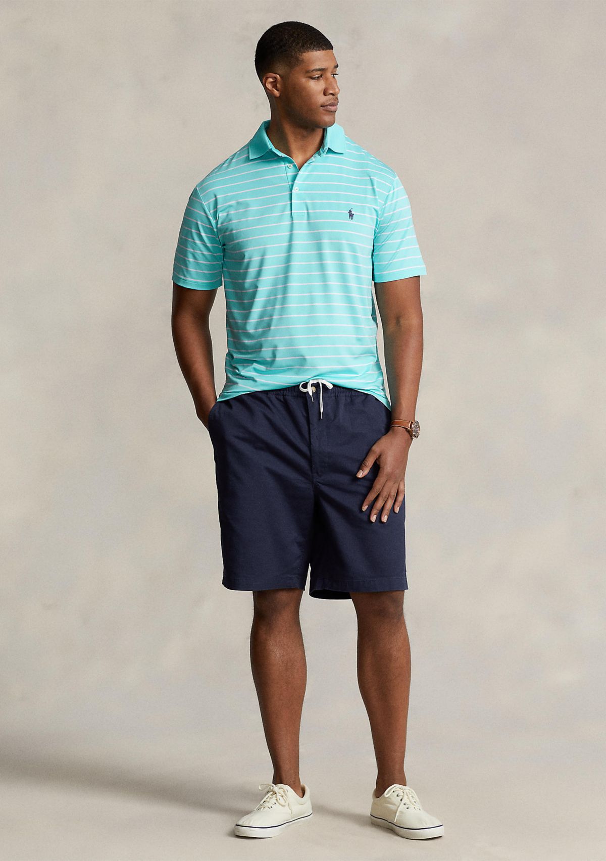 Big & Tall Performance Stretch Jersey Polo Shirt