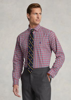Polo Ralph Lauren Men's Classic Fit Plaid Stretch Poplin Shirt