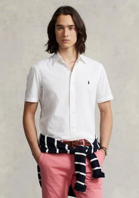 Polo Ralph Lauren Men's Classic Fit Seersucker Shirt, White, X-Large