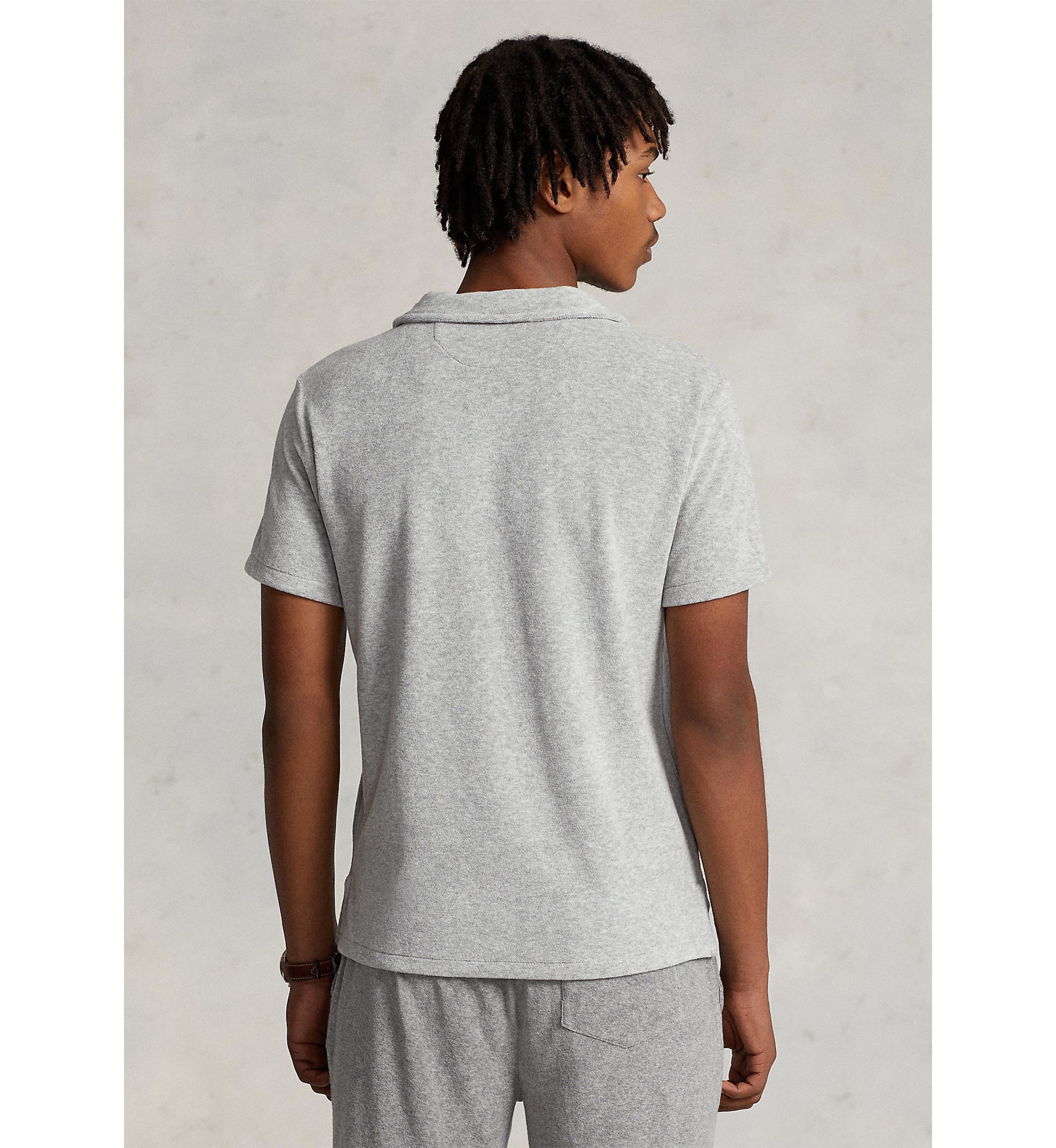 Cotton Blend Terry Polo Shirt