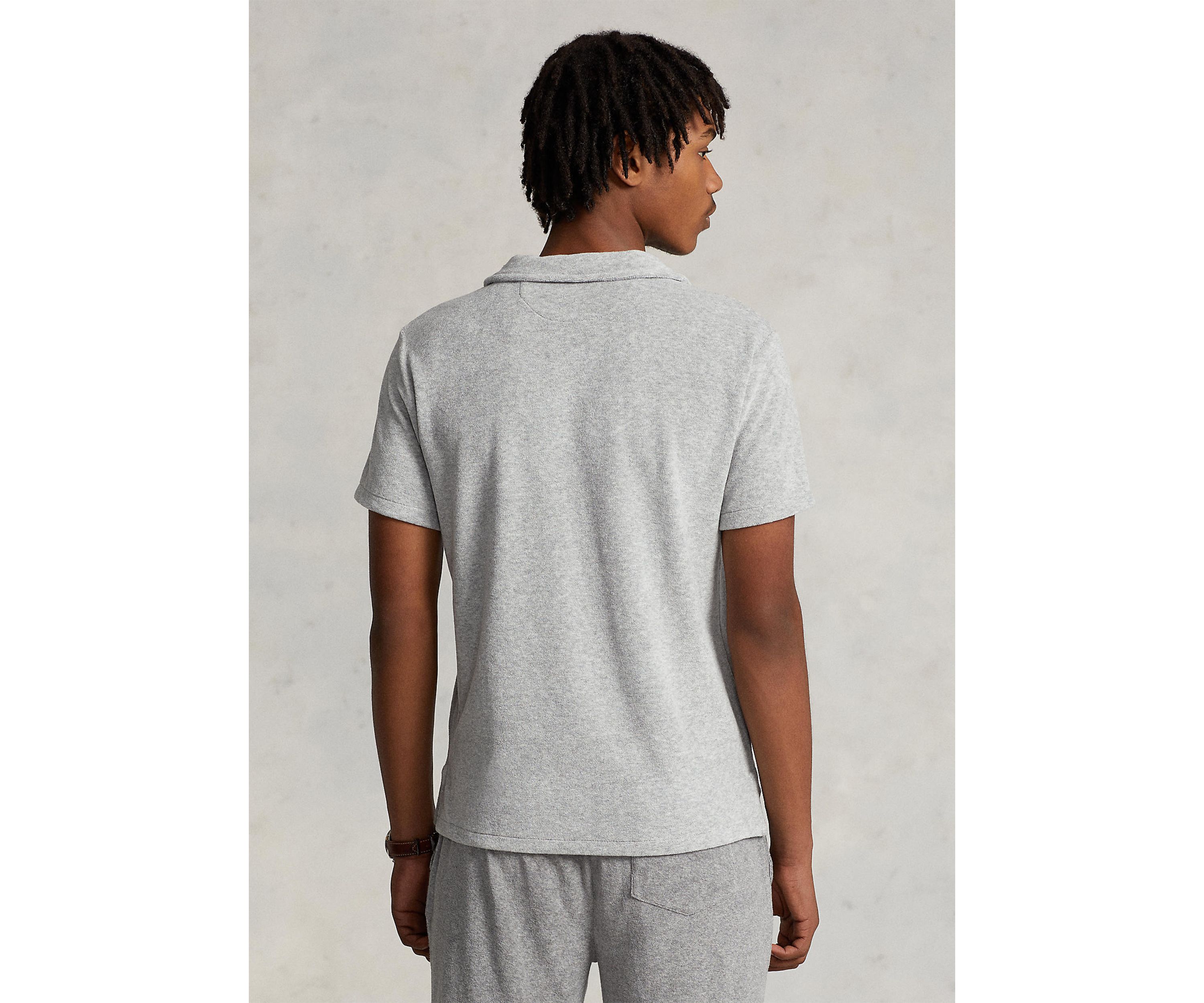Cotton Blend Terry Polo Shirt