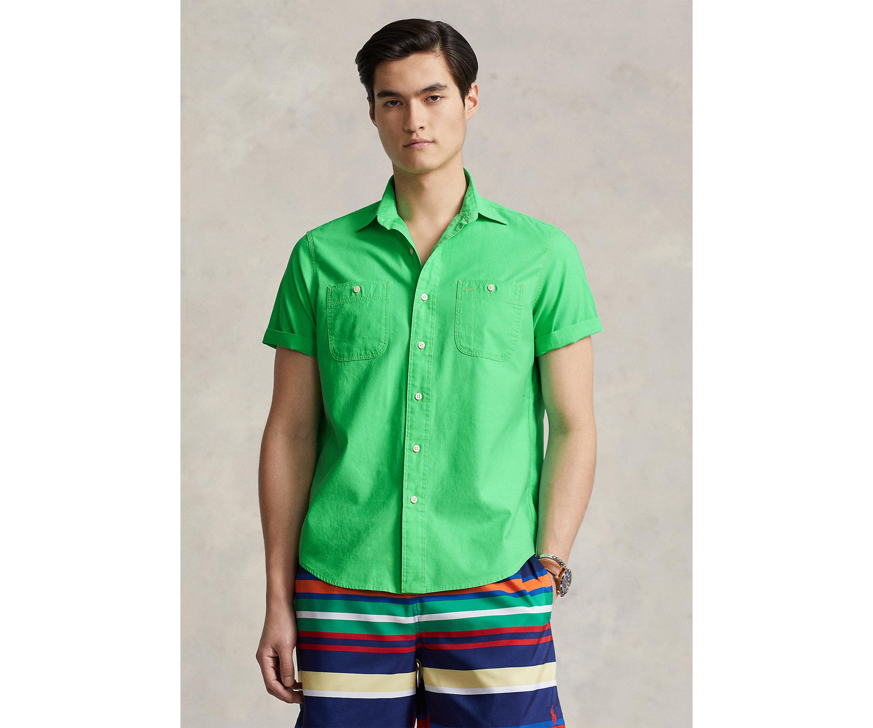 Classic Fit Cotton Satin Workshirt