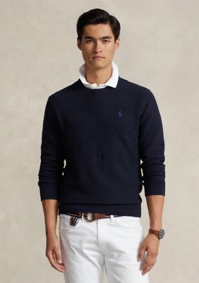 The Wimbledon Online Shop ︳ Polo Ralph Lauren Men's Cotton Polo-Collar  Sweater - White