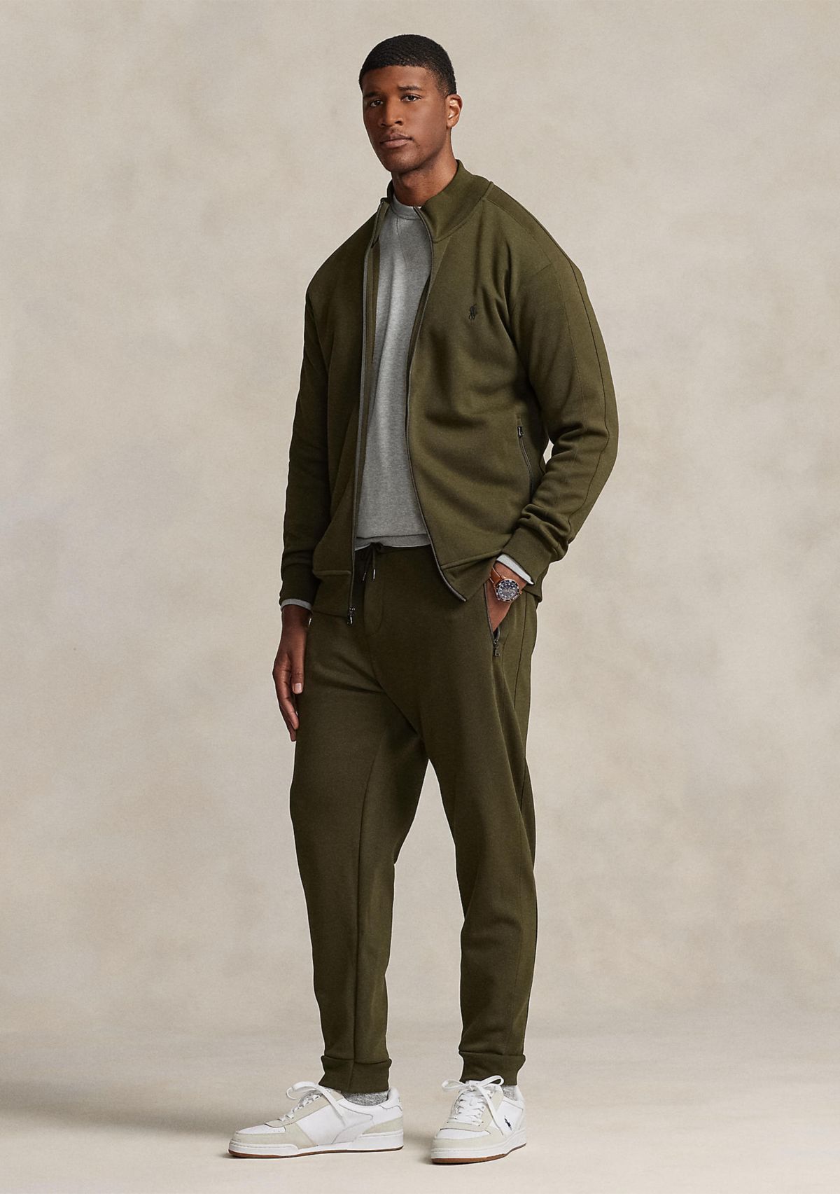 Big & Tall Double-Knit Mesh Jogger Pants