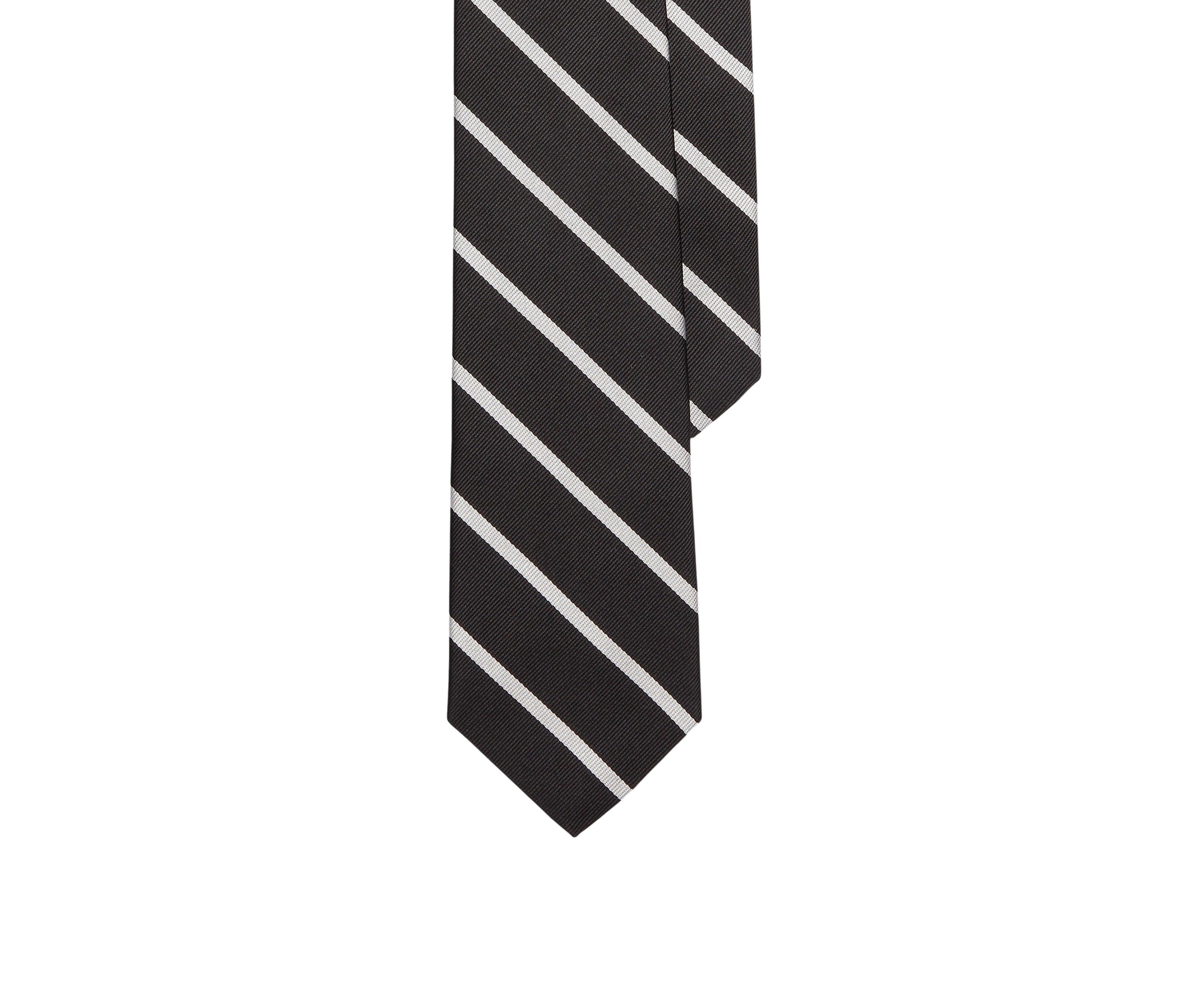 Striped Silk Repp Tie