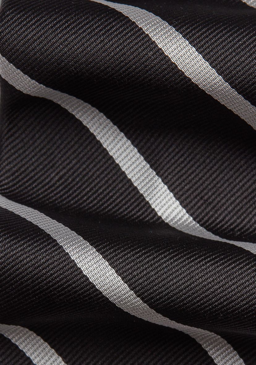 Striped Silk Repp Tie