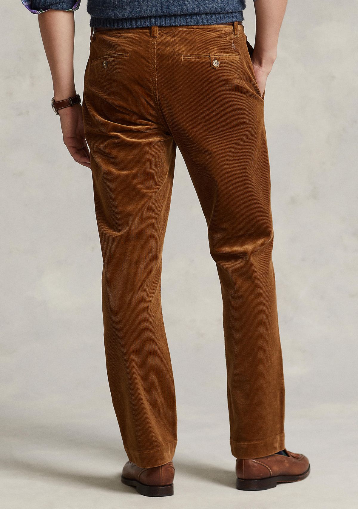 Stretch Straight Fit Corduroy Pants